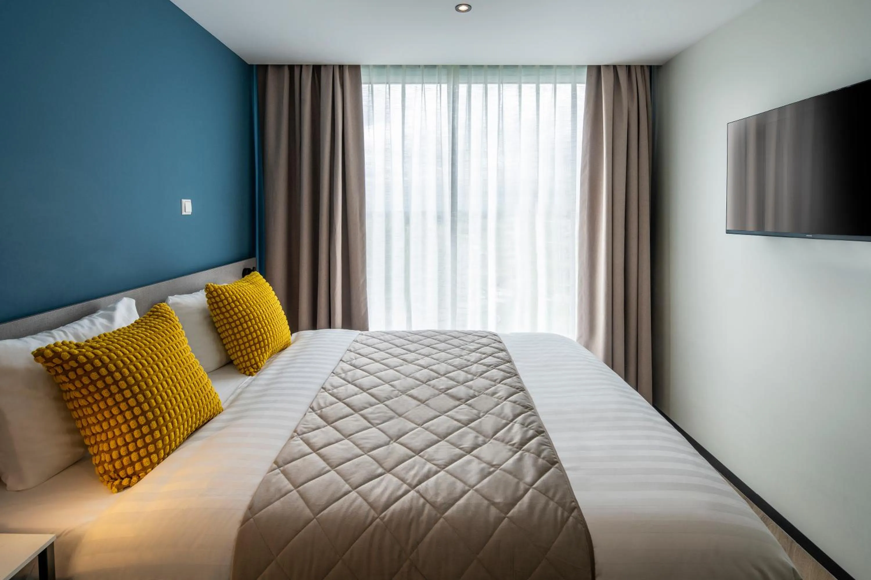 Bed in Hotel Fogo Amsterdam