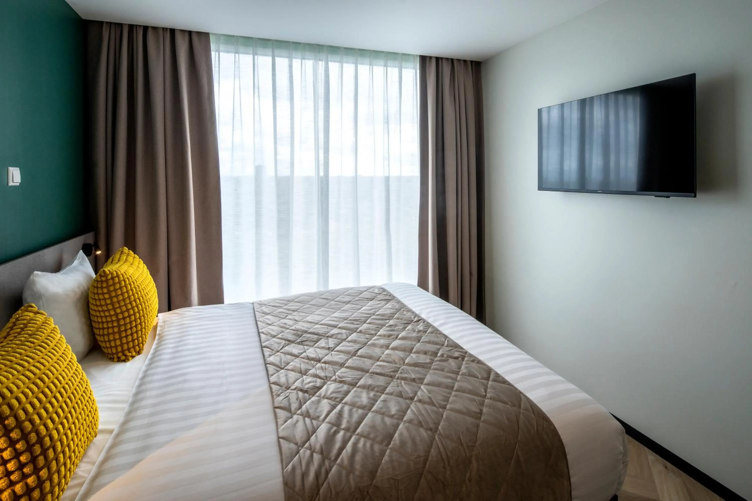 Bed in Hotel Fogo Amsterdam