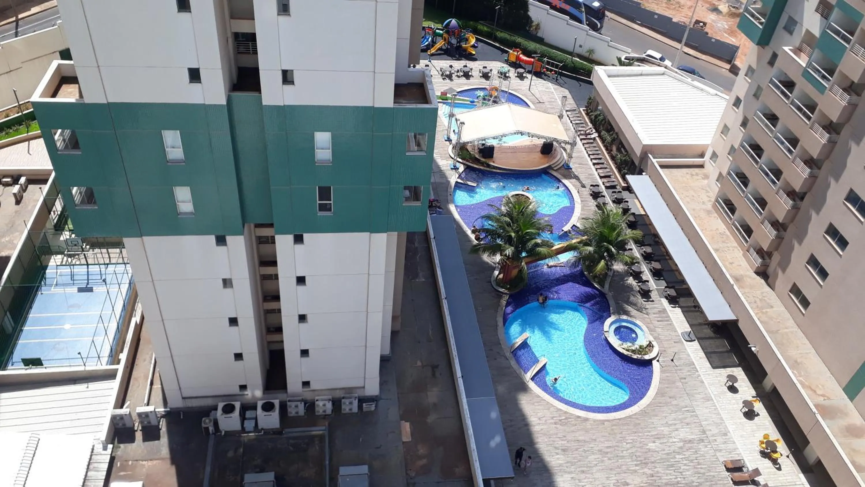 Pool view in Olimpia Park resort