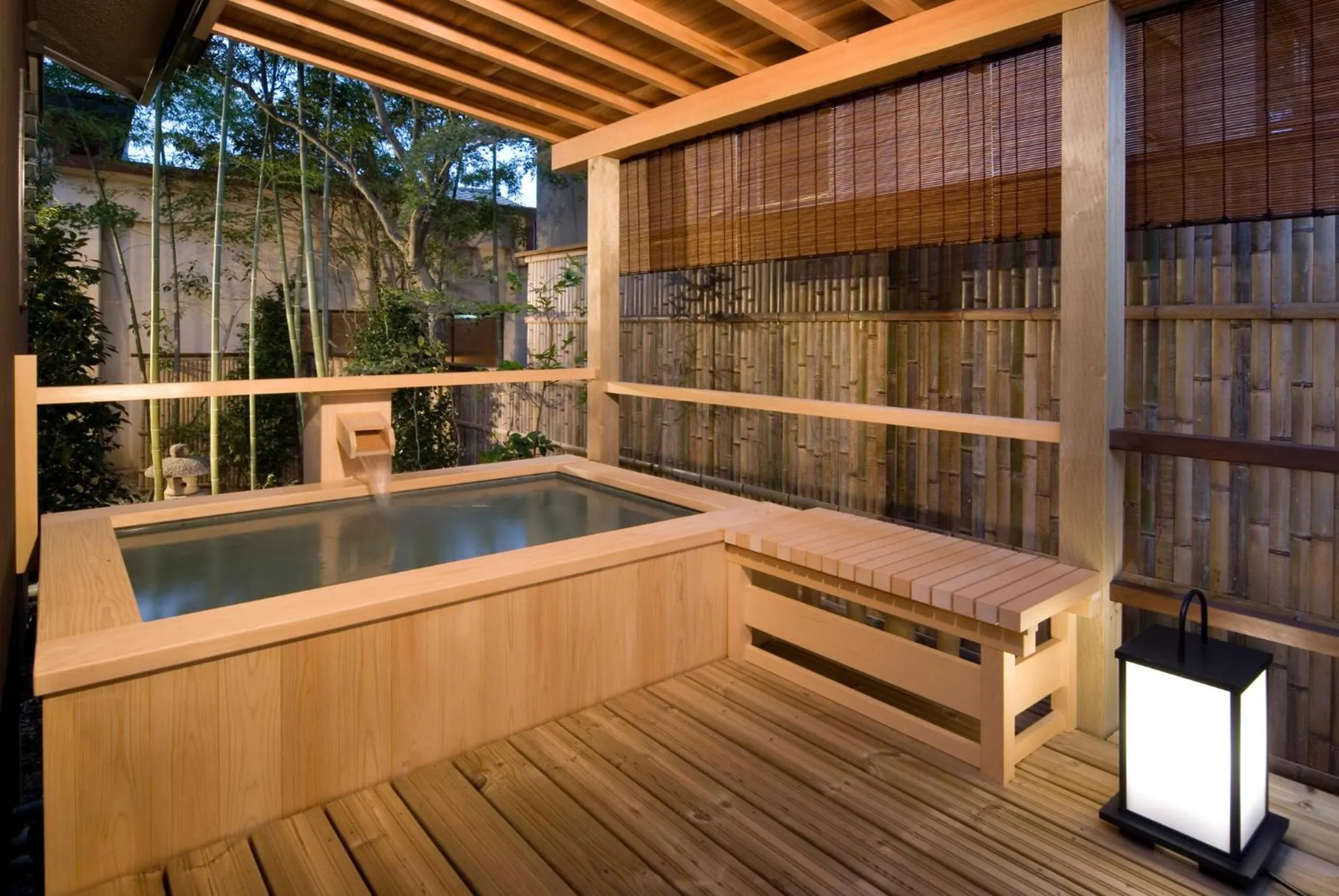 Open Air Bath in Koshi no yado Takashimaya