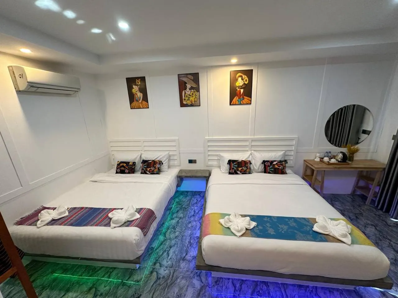 Bed in SEA SAND RESORT