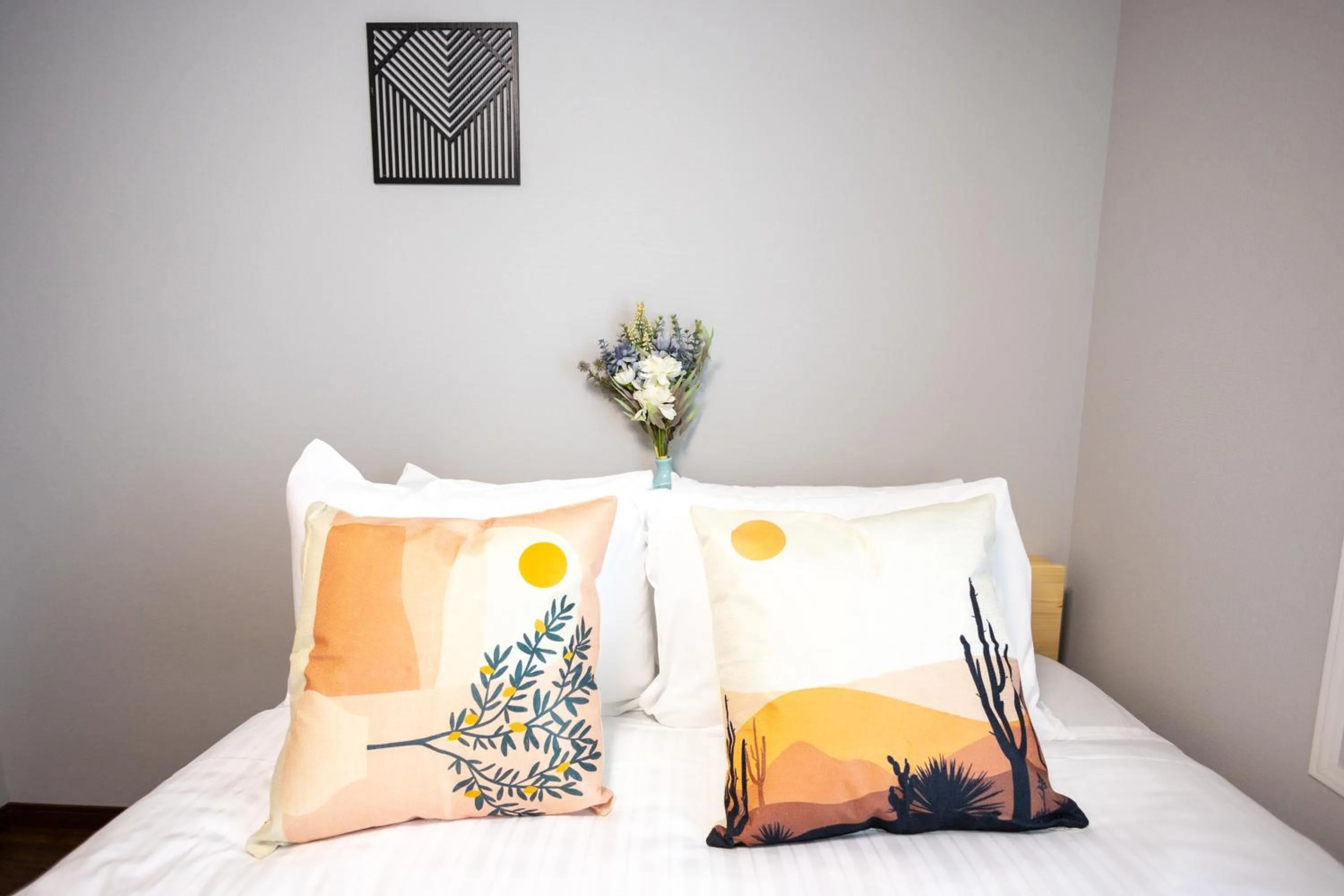 Bed in nestay apartment osaka ebisu