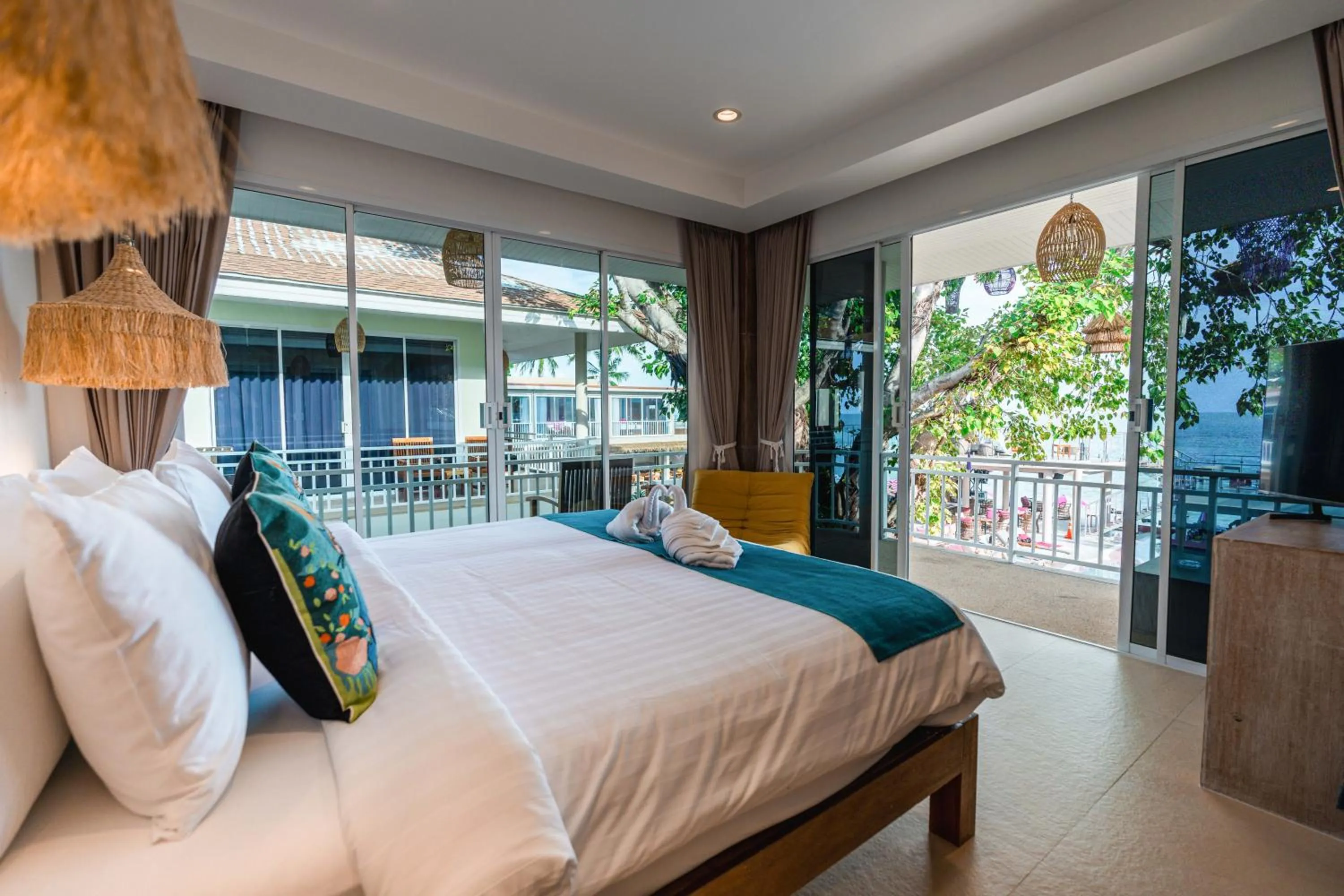 Bed in LOVE beach club Koh Samui