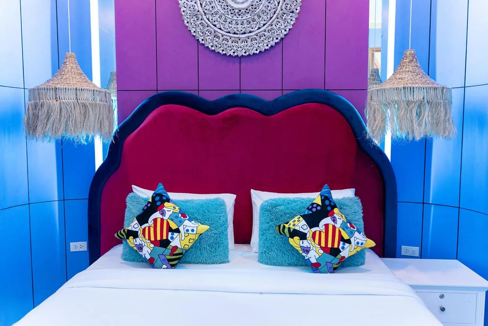 Bed in LOVE beach club Koh Samui