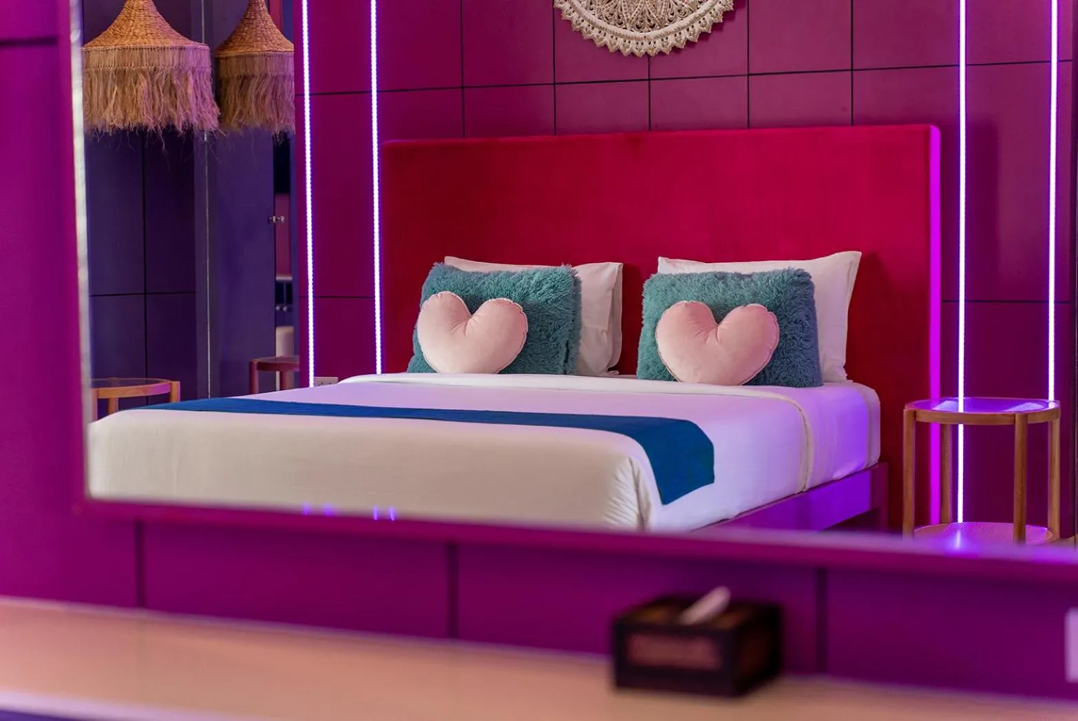 Bed in LOVE beach club Koh Samui