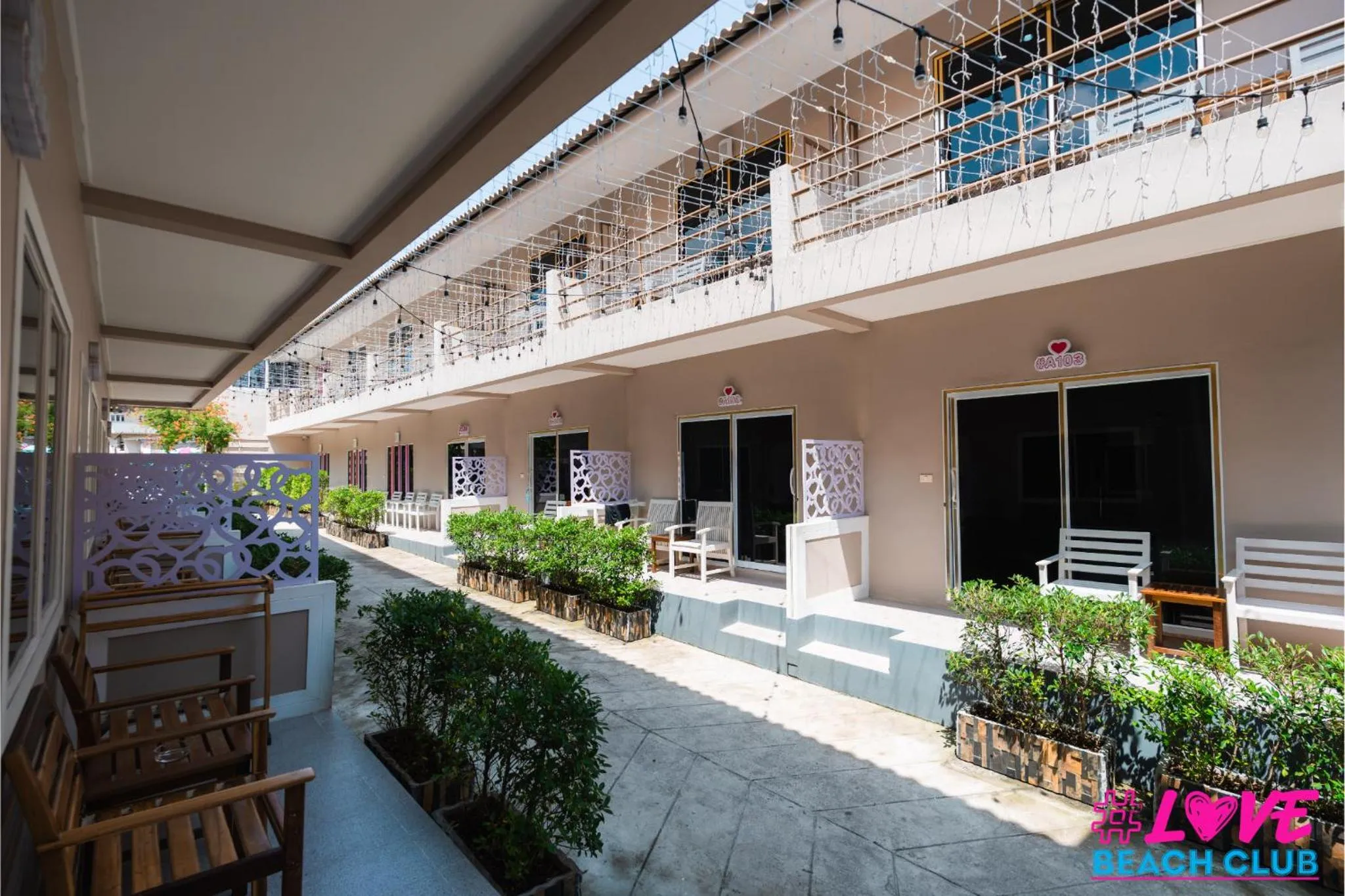 Property building in LOVE beach club Koh Samui