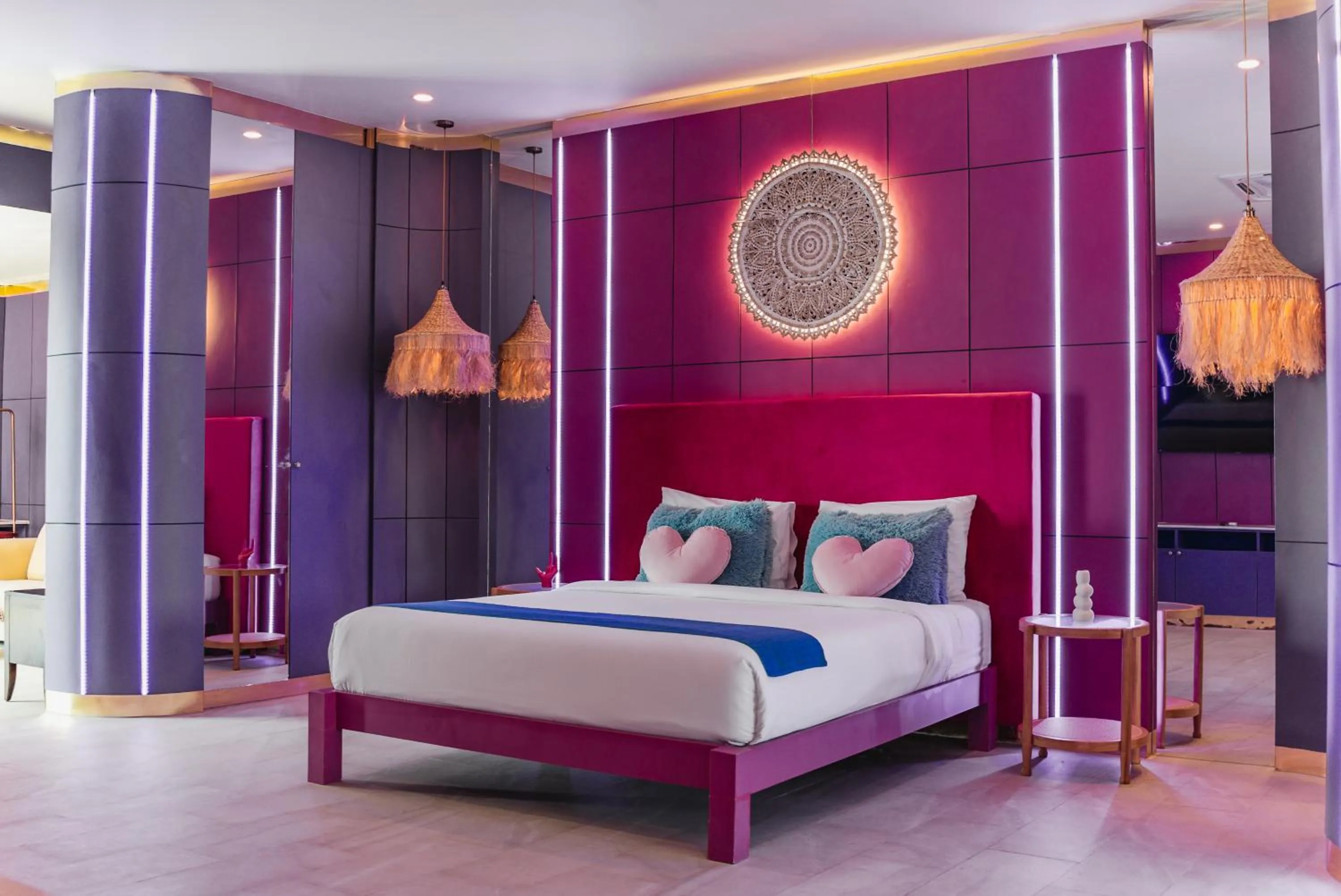 Bed in LOVE beach club Koh Samui