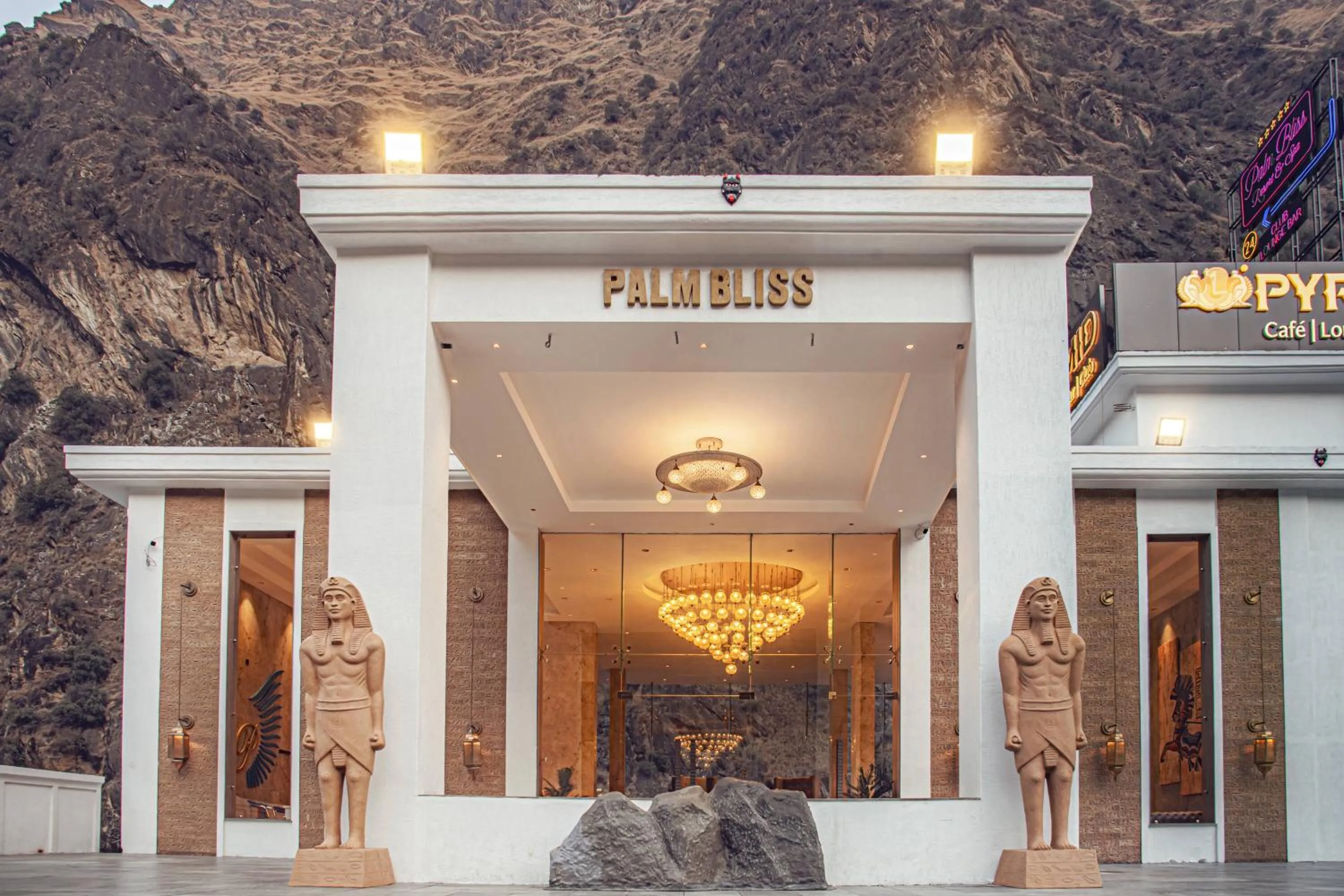 Property building in Echor Palm Bliss Riverside Resort & Spa Kasol