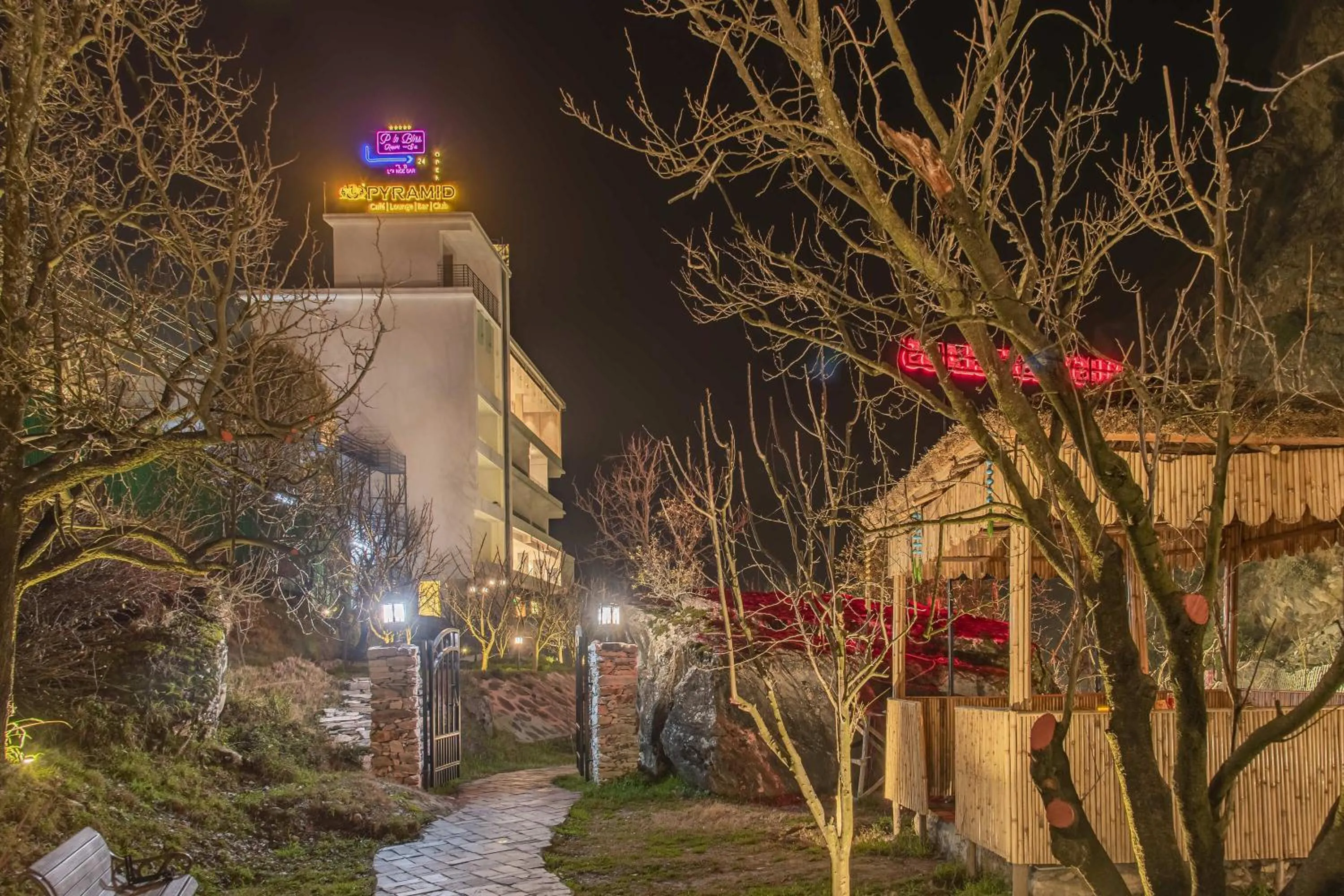 Property building in Echor Palm Bliss Riverside Resort & Spa Kasol