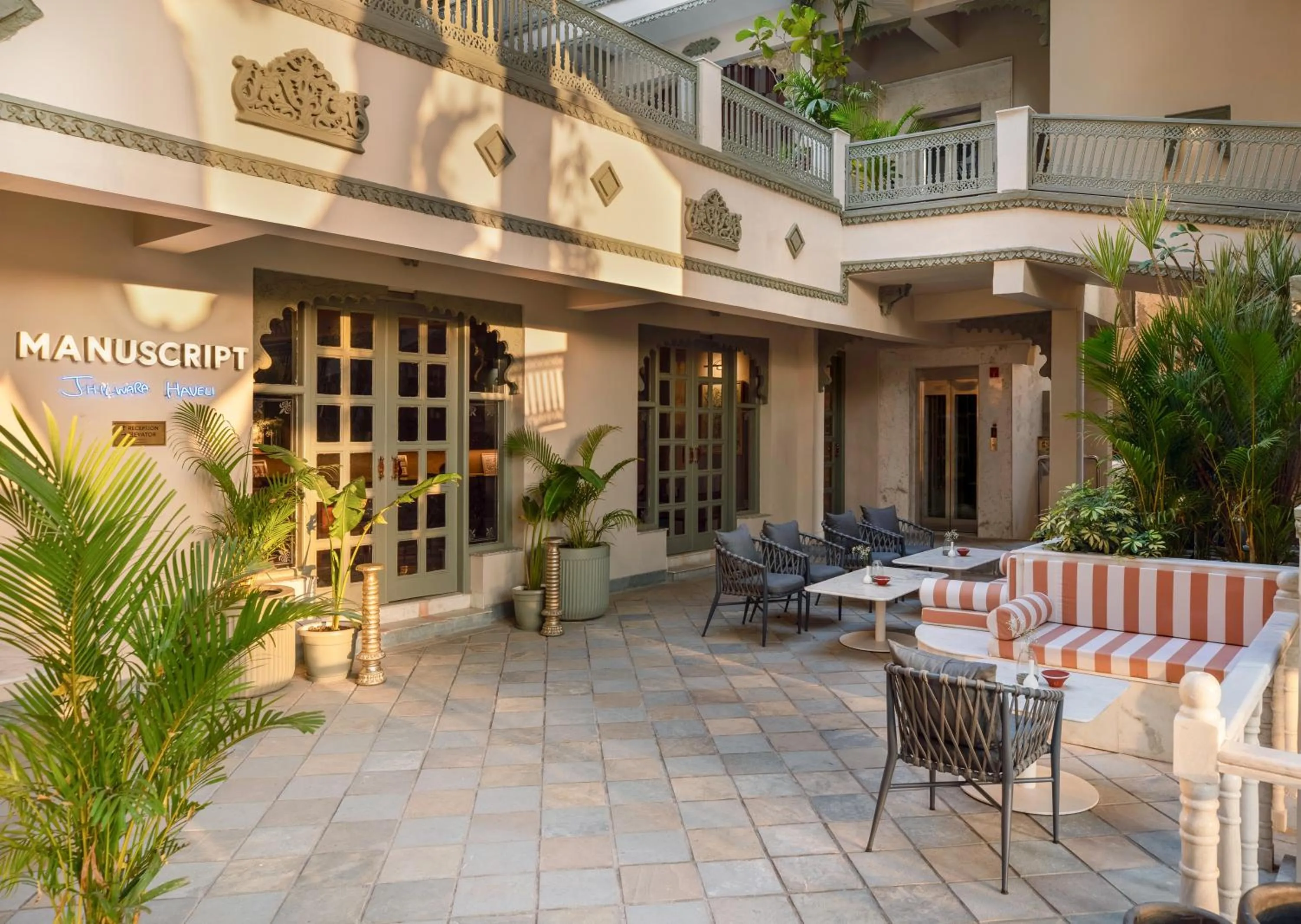Seating area in Manuscript - Jhilwara Haveli