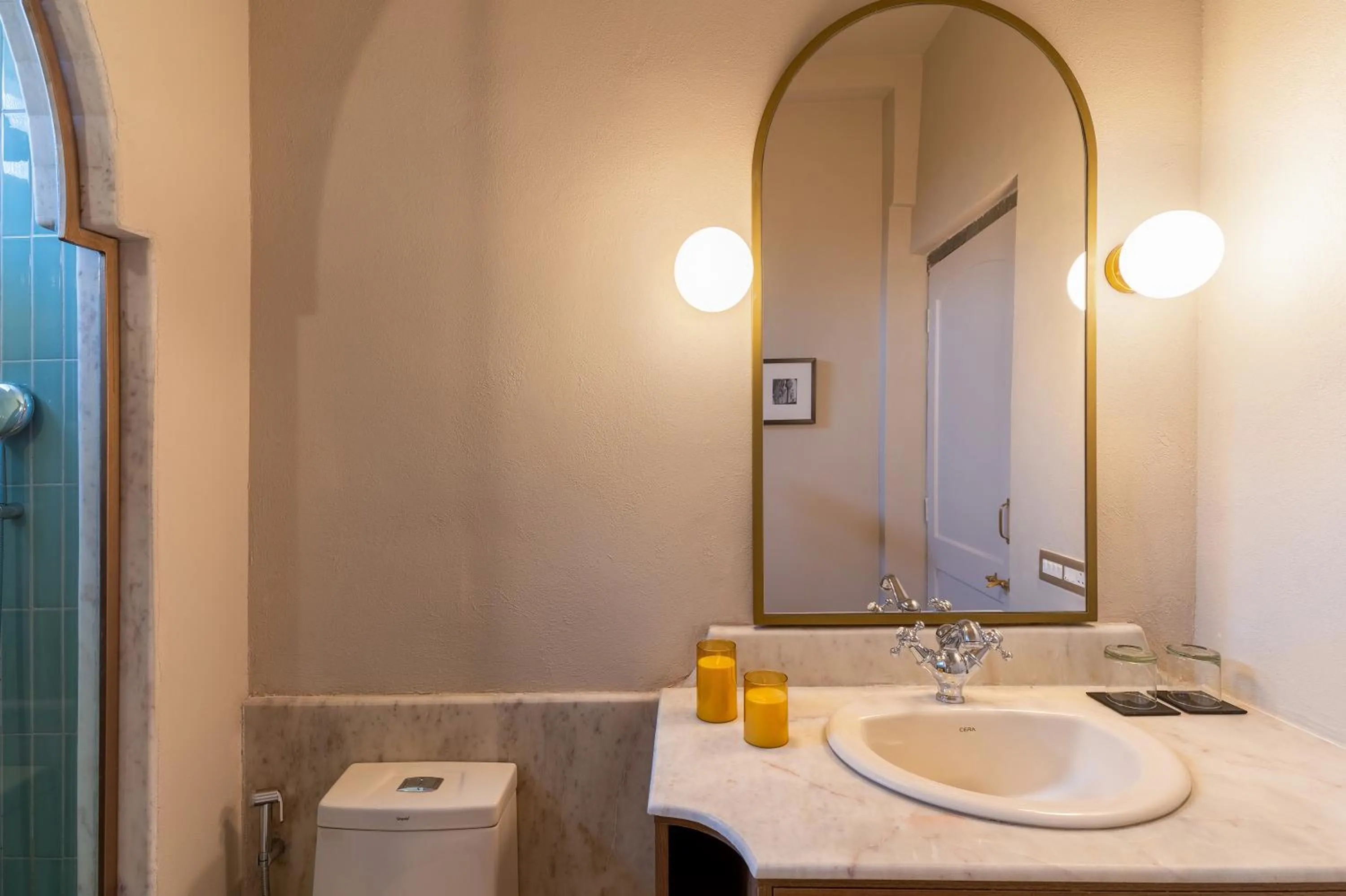 Bathroom in Manuscript - Jhilwara Haveli