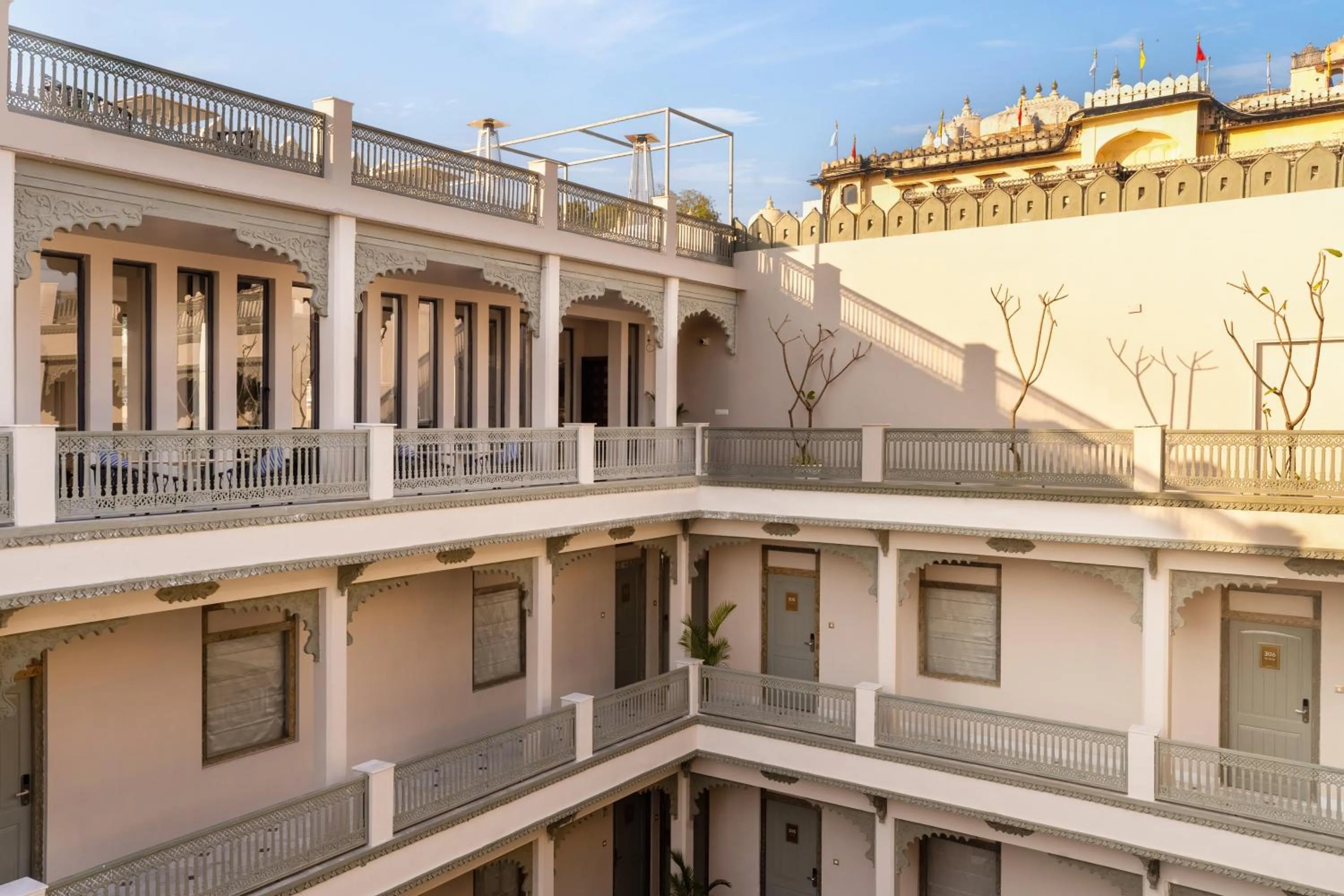 Facade/entrance in Manuscript - Jhilwara Haveli