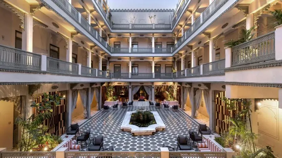 Property building in Manuscript - Jhilwara Haveli