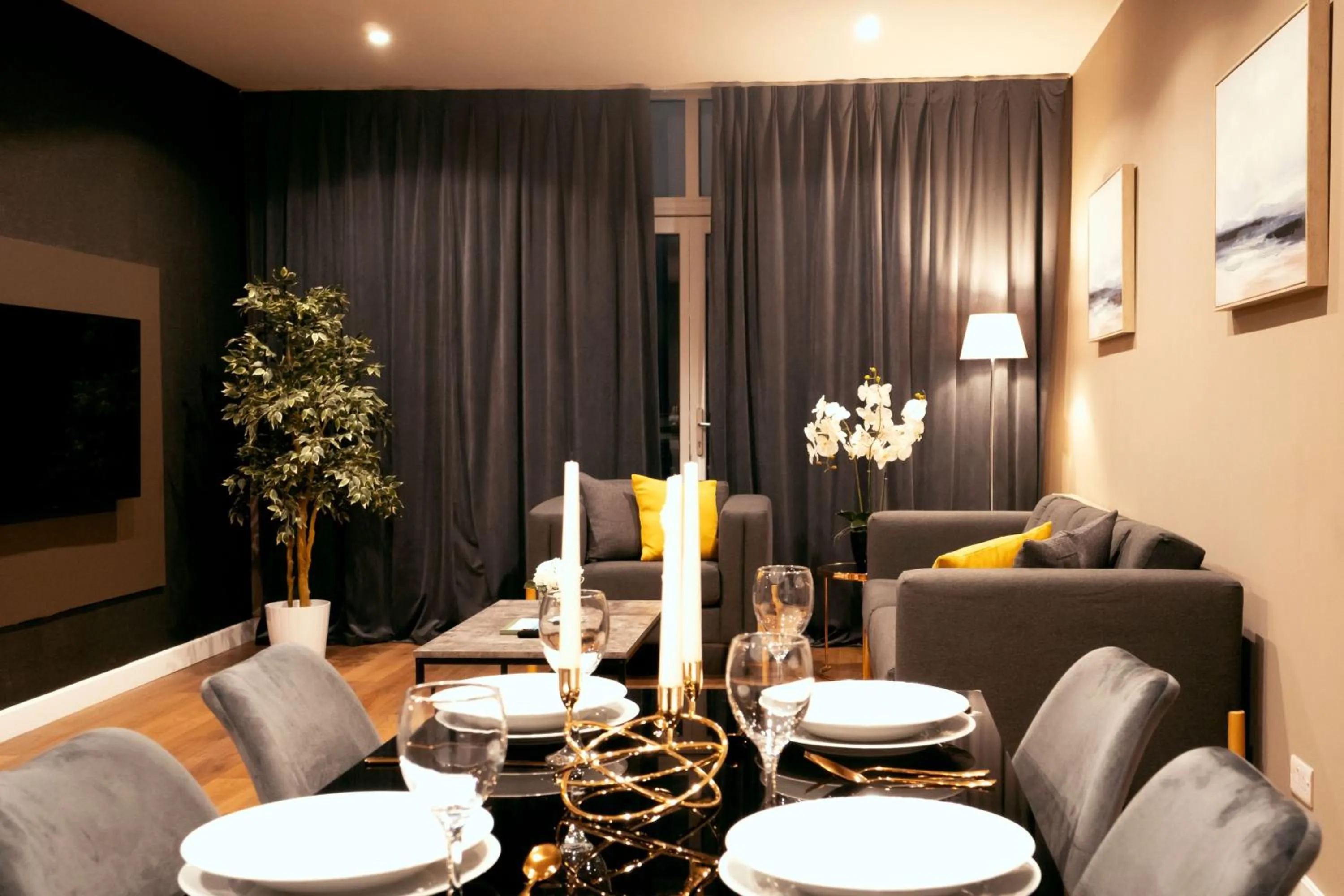 Living room in VCity ApartHotels Glasgow Central