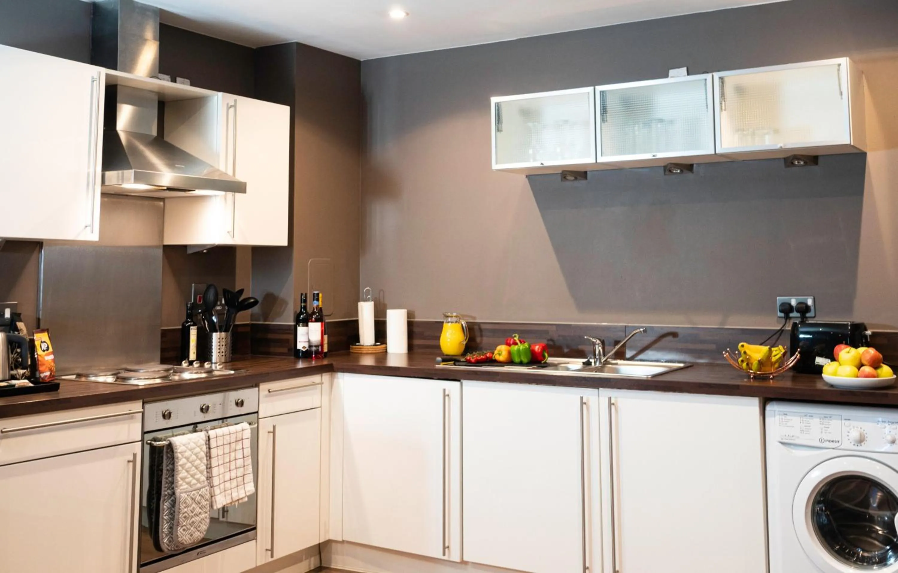 Kitchen or kitchenette in VCity ApartHotels Glasgow Central