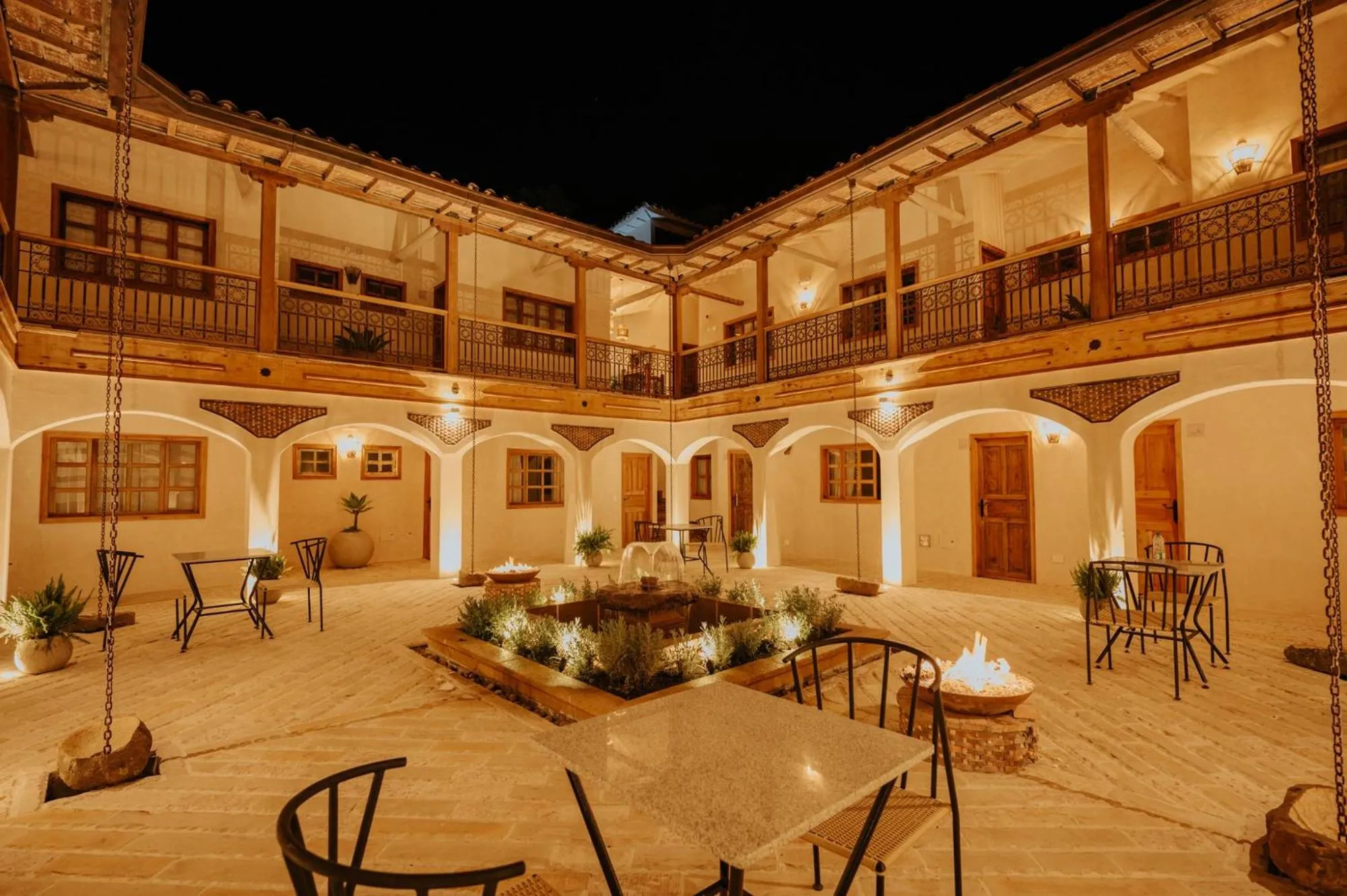 Patio in Hotel La Corada