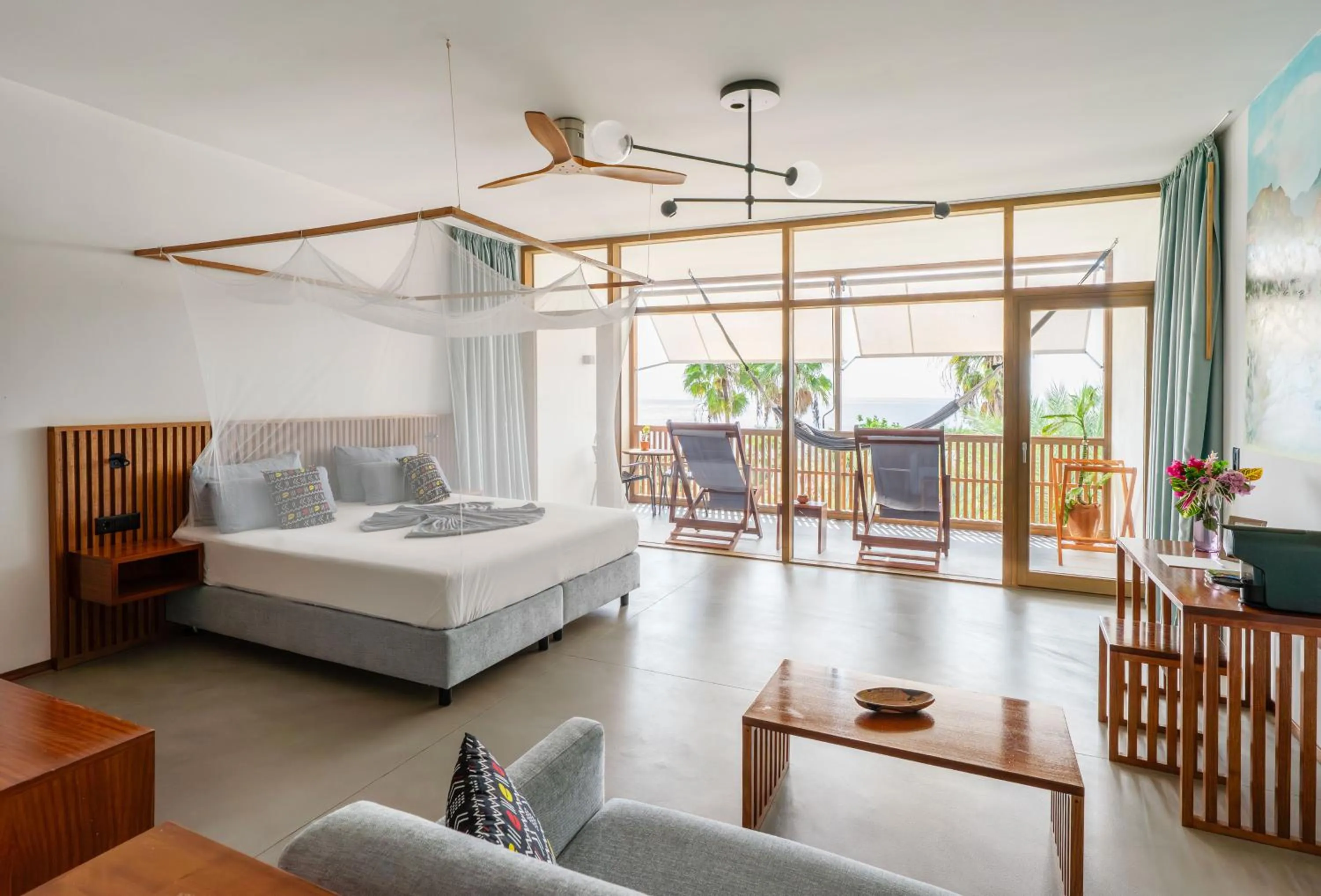 Bed in King Fisher Village Eco-Boutique Hotel