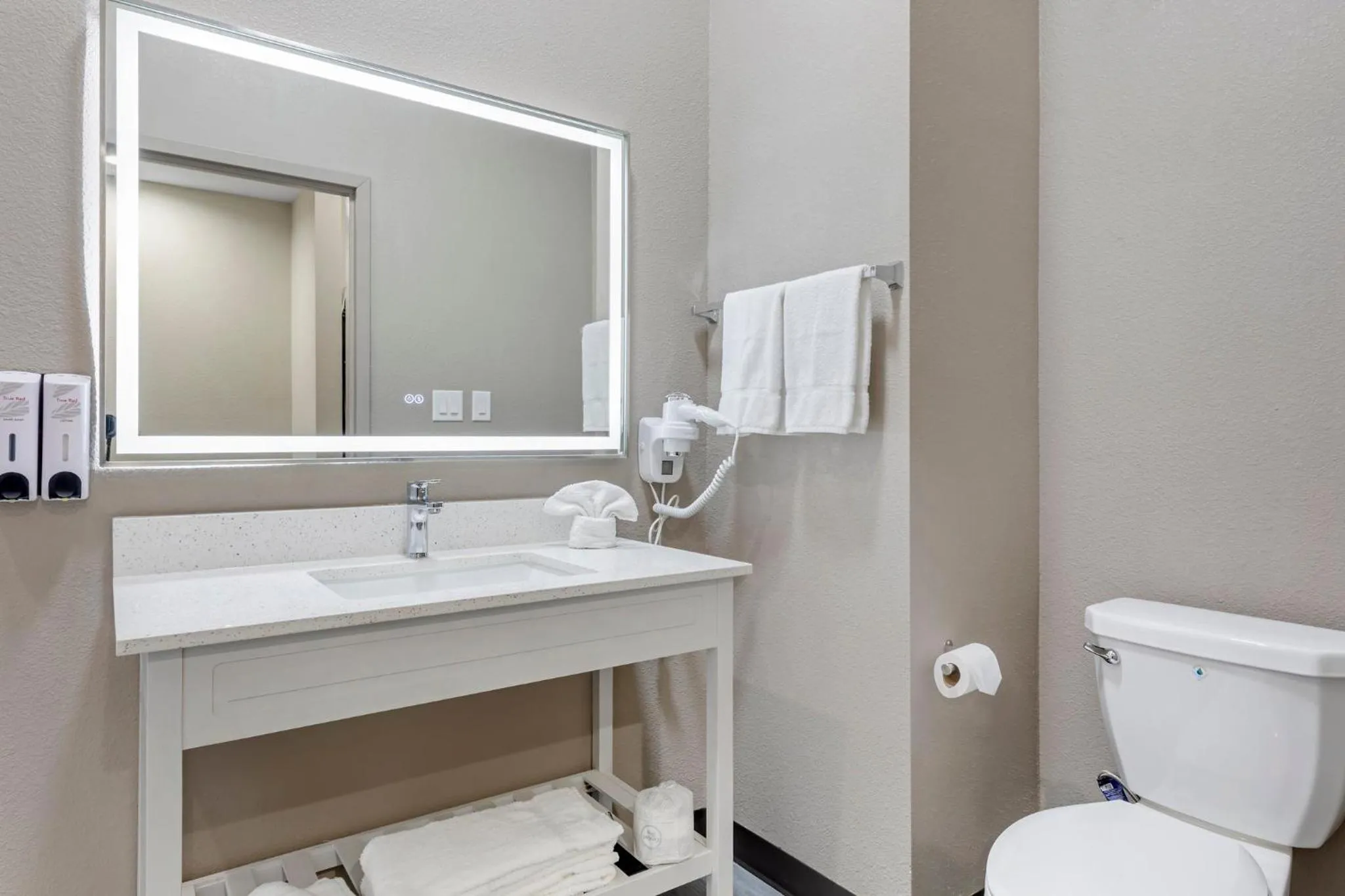 Bathroom in Red Roof Inn Hutchins