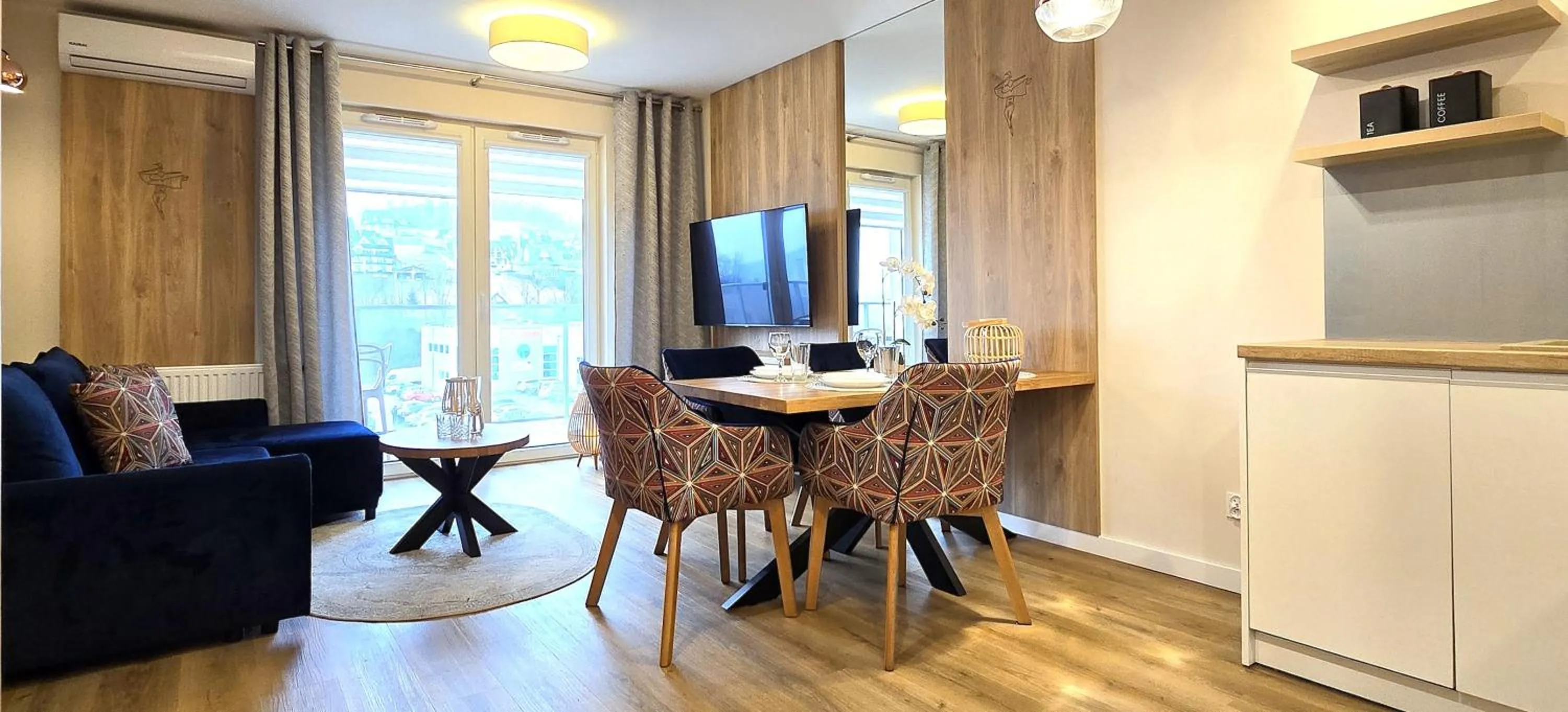 Living room in VIP Apartamenty Zakopianskie