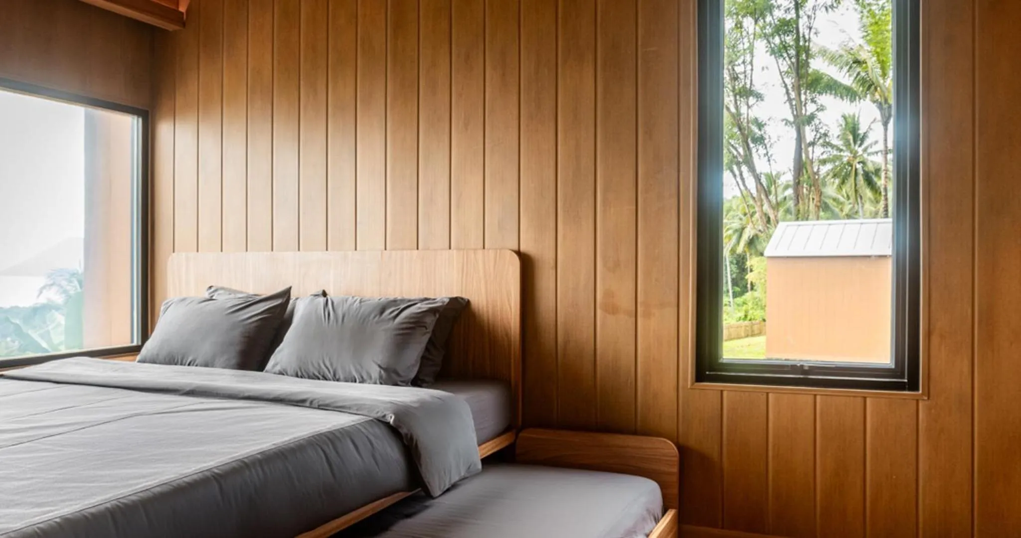 Bed in Bobocabin Bunaken Hills, Manado