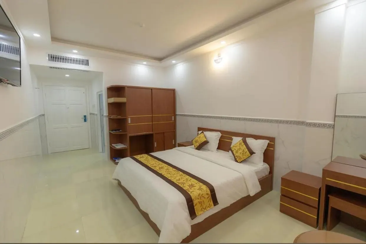 Bed in Cao Lanh Hotel