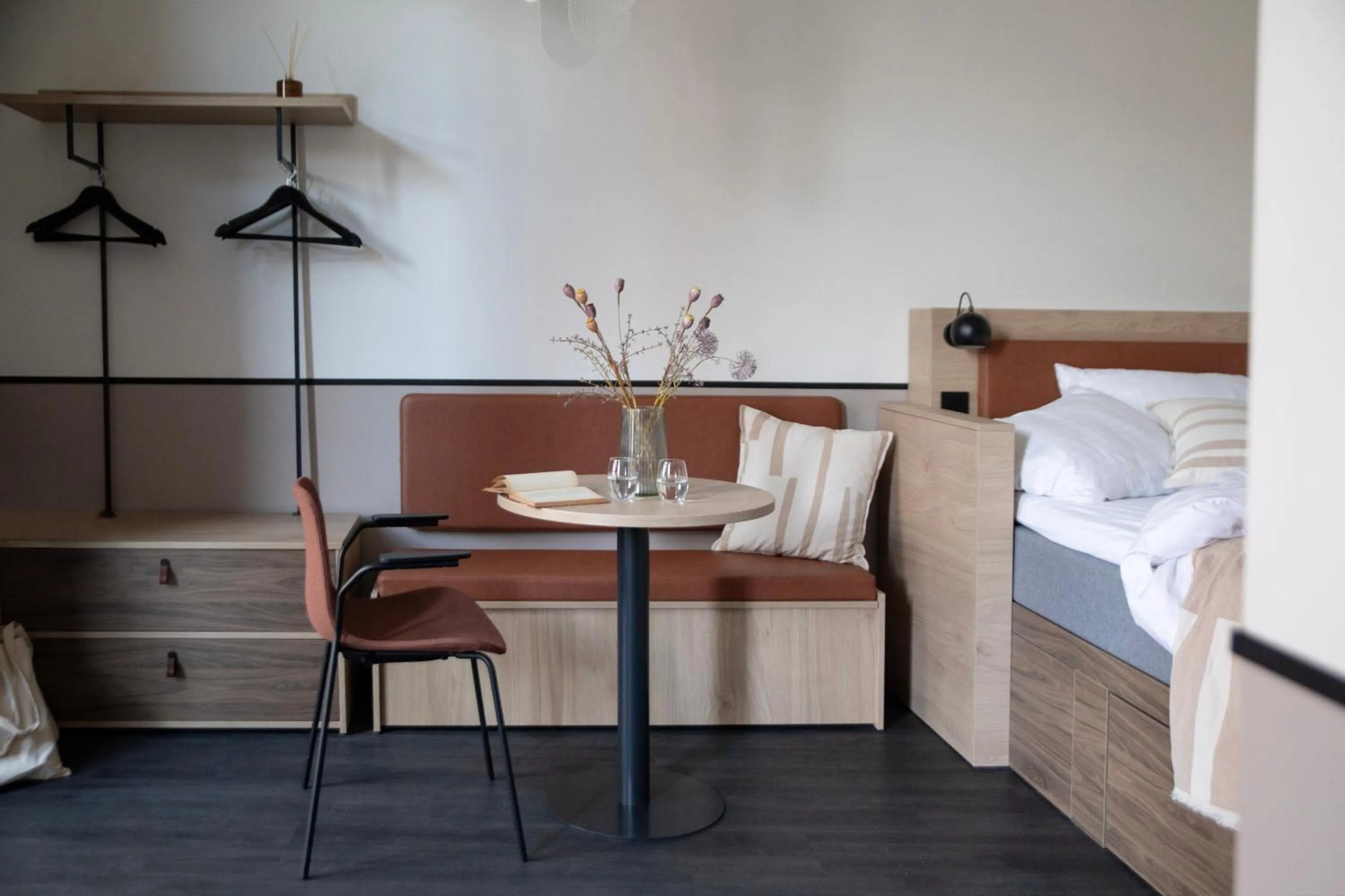 Seating area, Bed in Bob W Copenhagen Østerbro