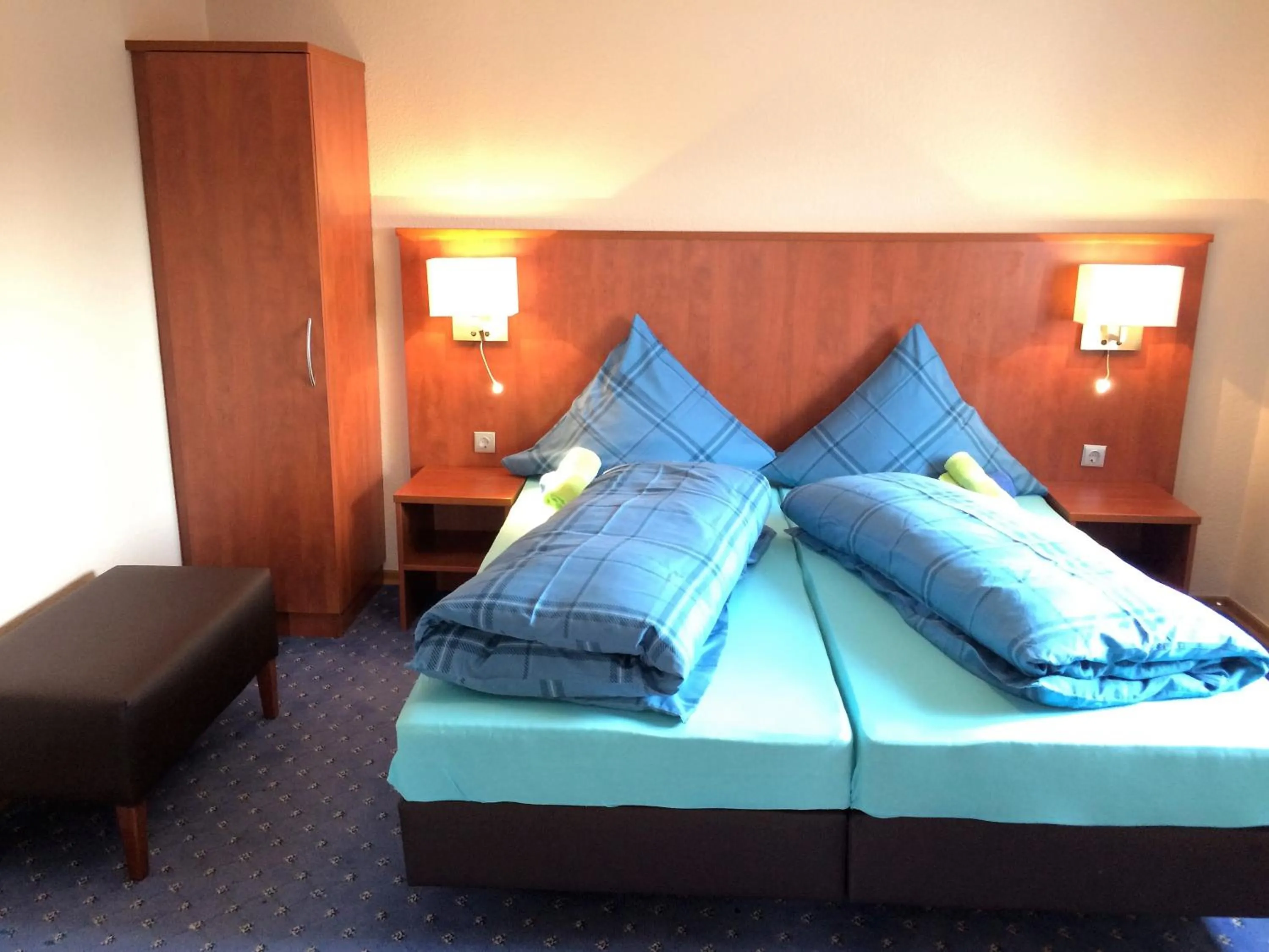 Photo of the whole room, Bed in Hotel - Restaurant Braustube