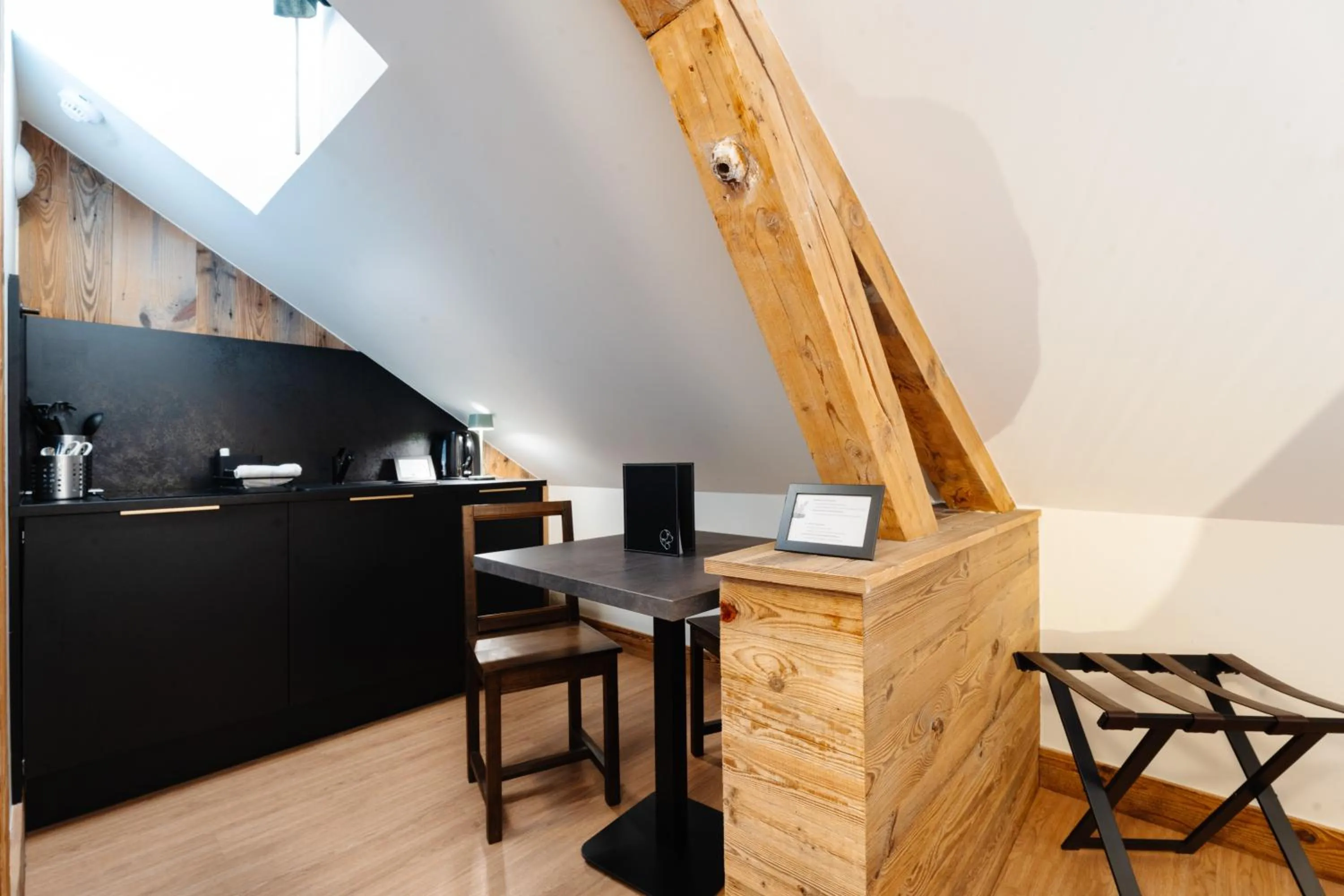 Kitchen or kitchenette in Hostellerie du Petit Saint Bernard