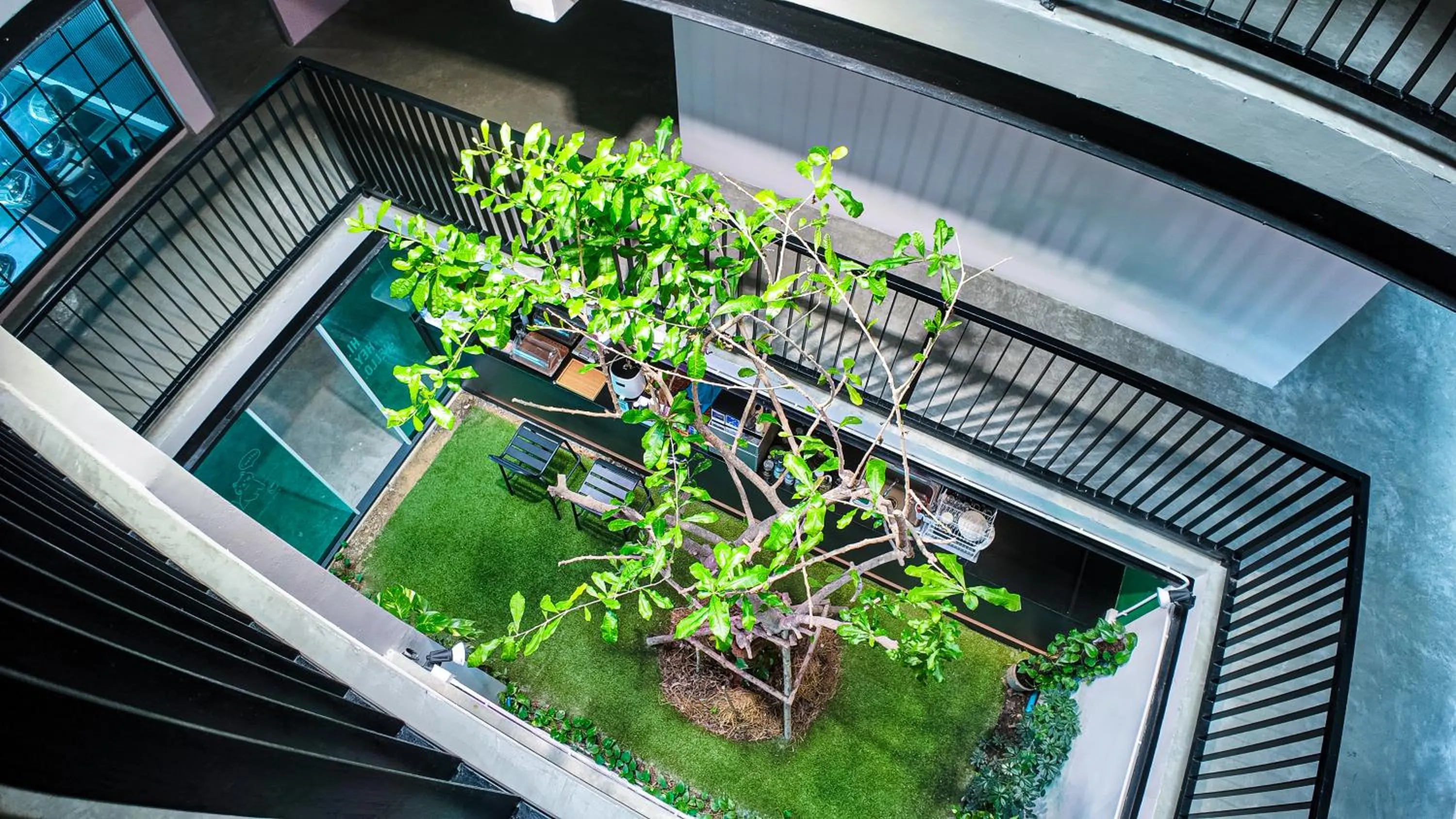 Garden view in V1 boutique hotel