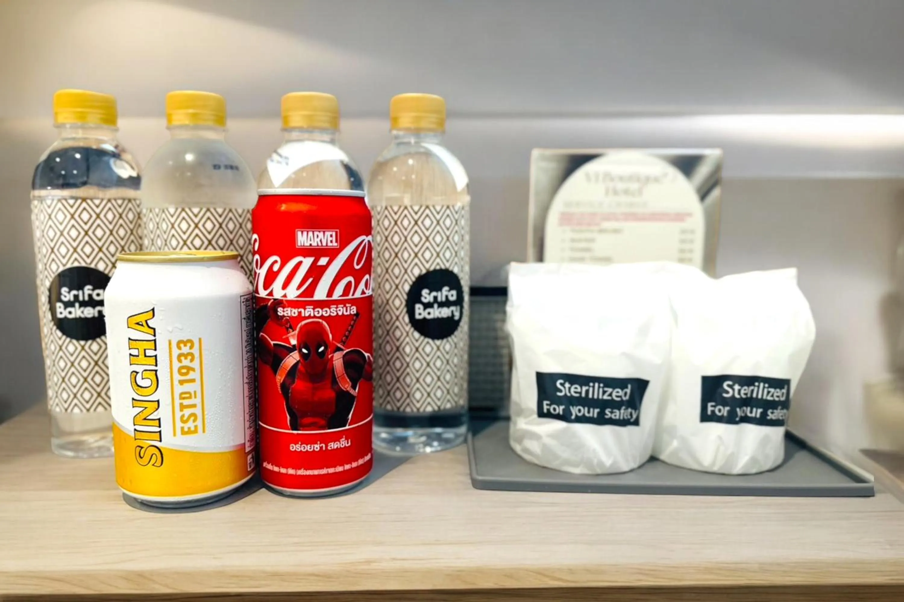 Food and drinks in V1 boutique hotel