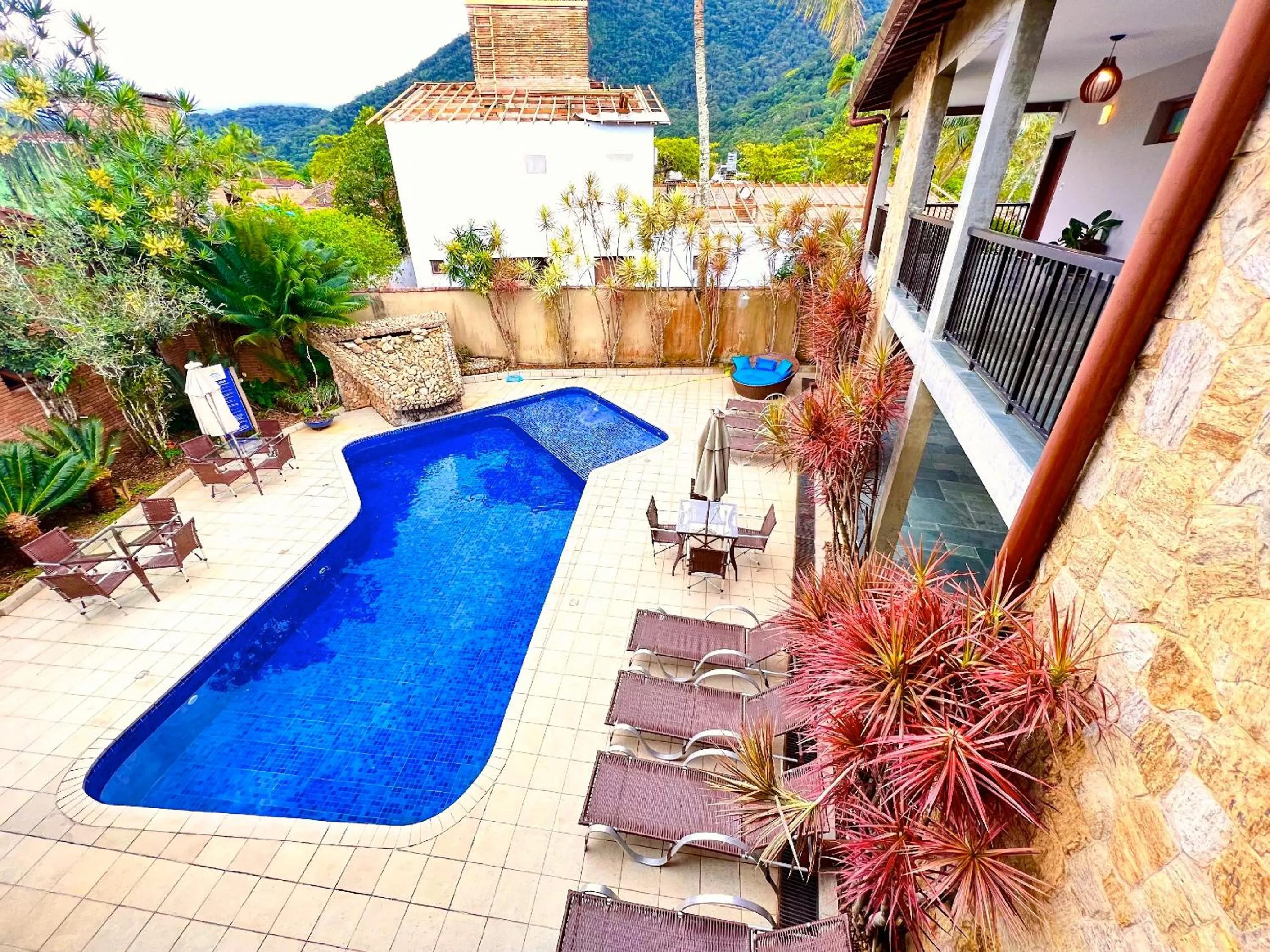 Bird's eye view in Pousada NAAN Lázaro Ubatuba