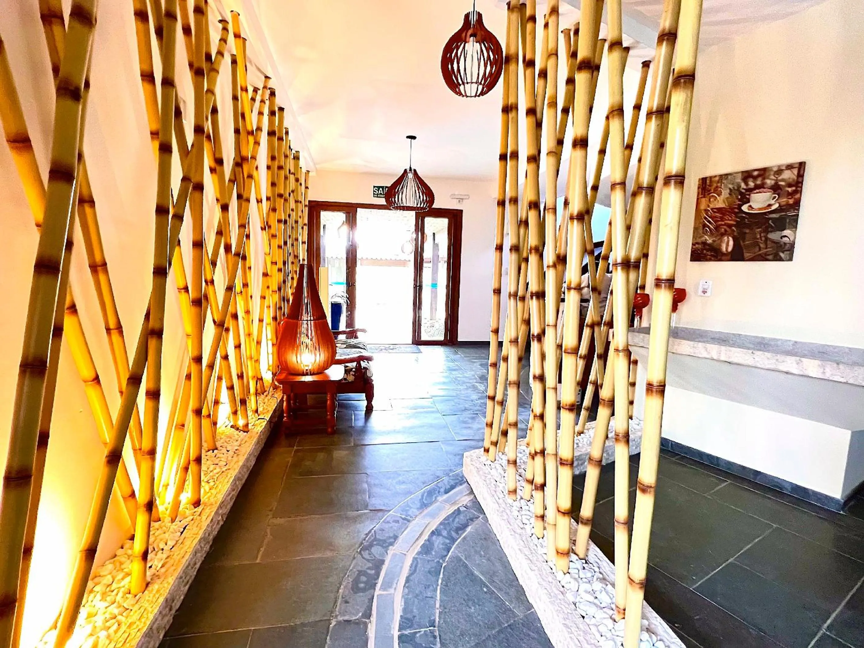 Lobby or reception, Bed in Pousada NAAN Lázaro Ubatuba