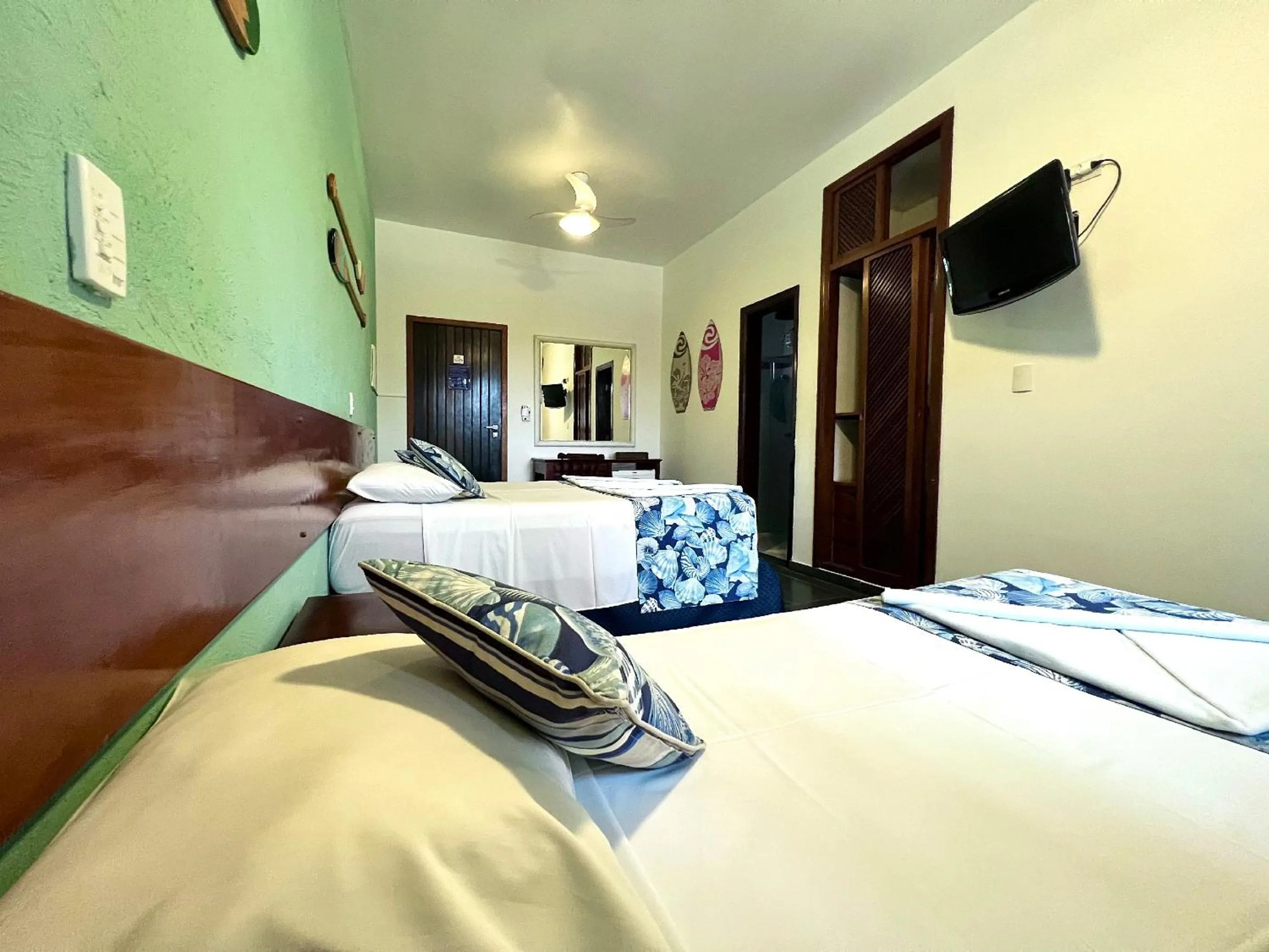 Bed in Pousada NAAN Lázaro Ubatuba