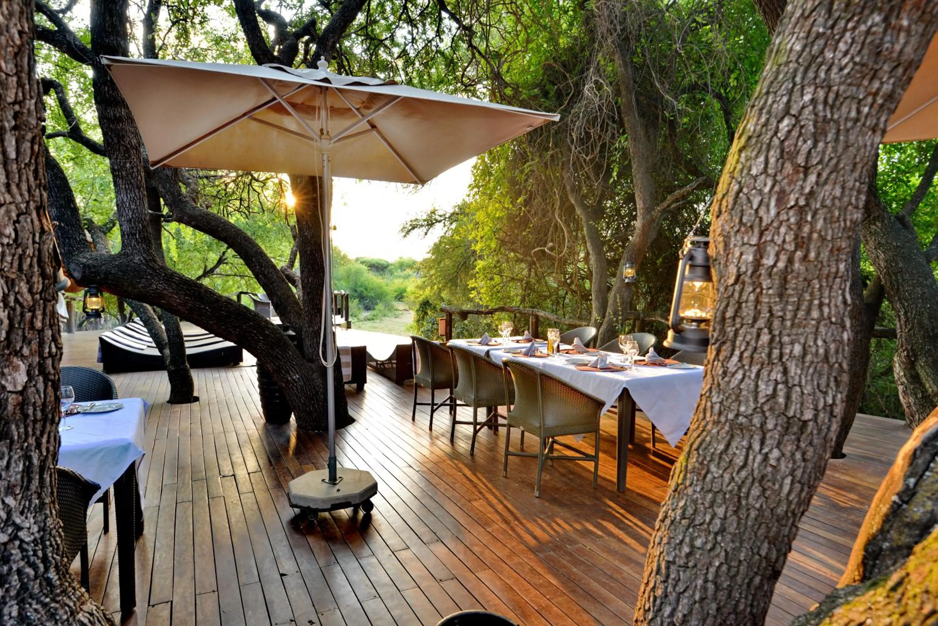 Patio in Motswiri Private Safari Lodge