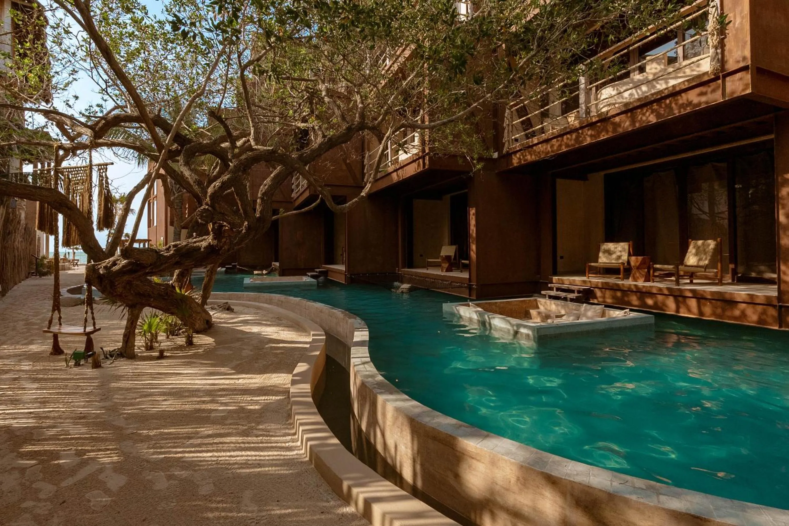 Swimming pool in AWA Holbox Hotel Boutique - Beach Front
