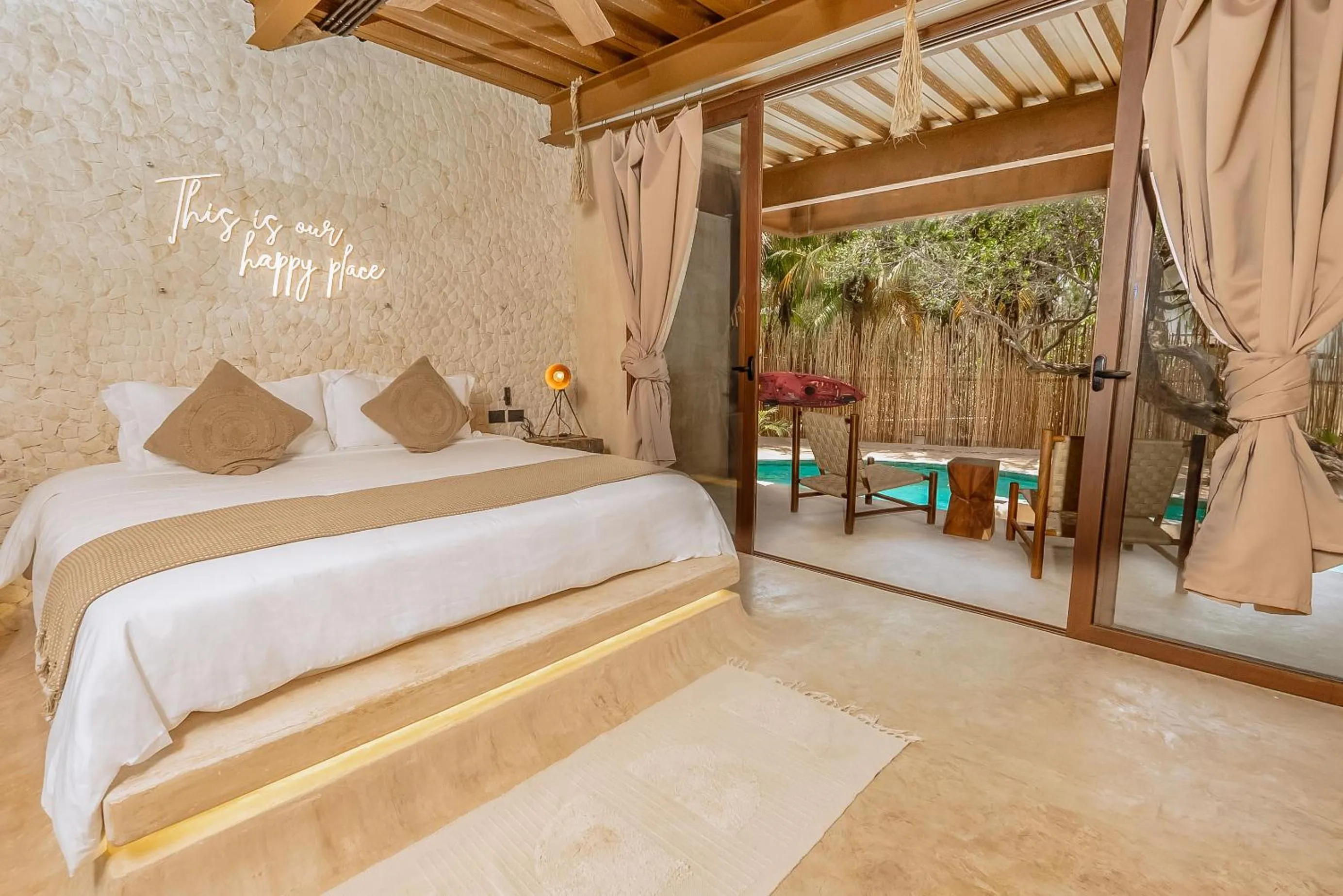 Bed in AWA Holbox Hotel Boutique - Beach Front