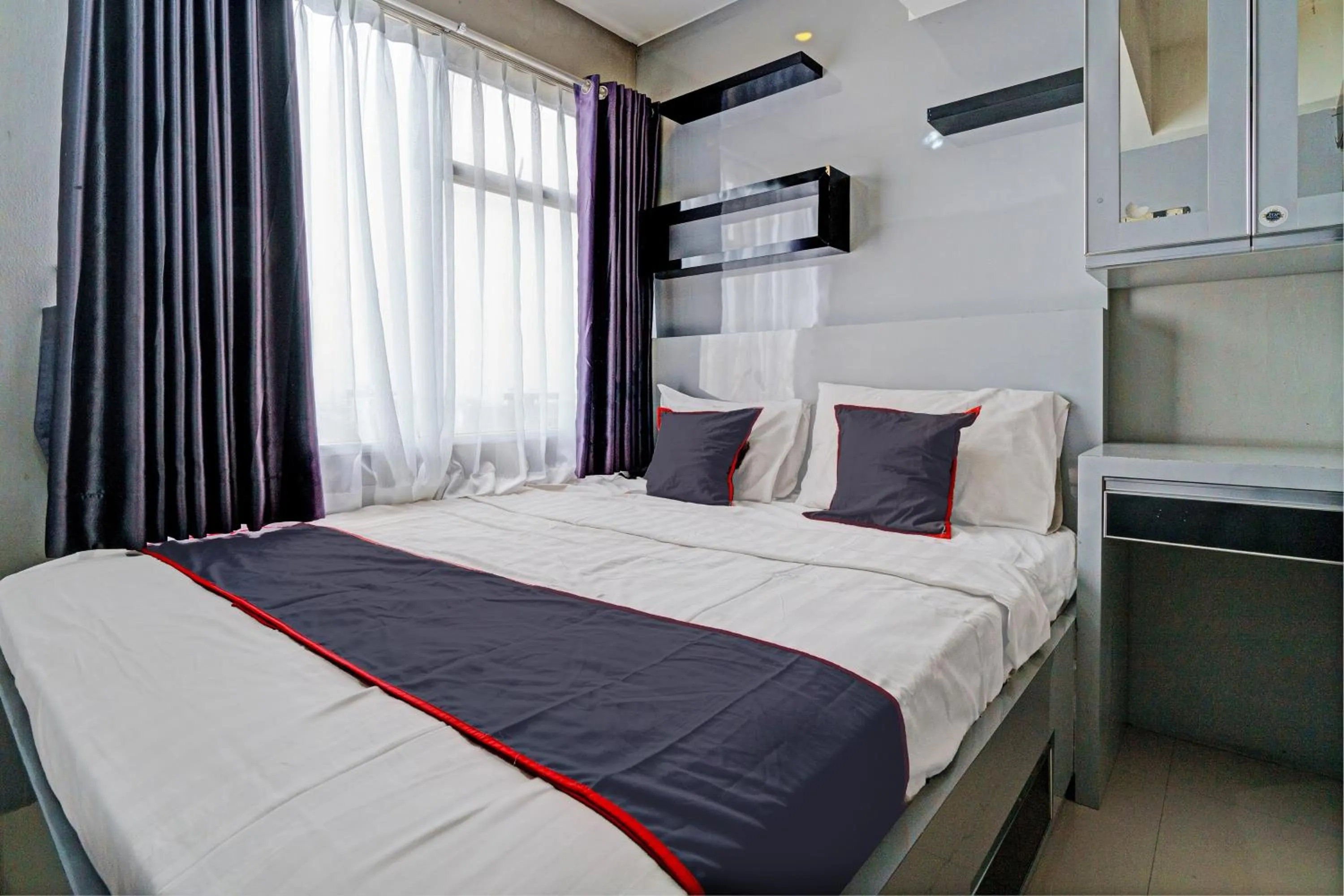Bedroom, Bed in Hotel O Apartement Grand Sentraland By Rai Property