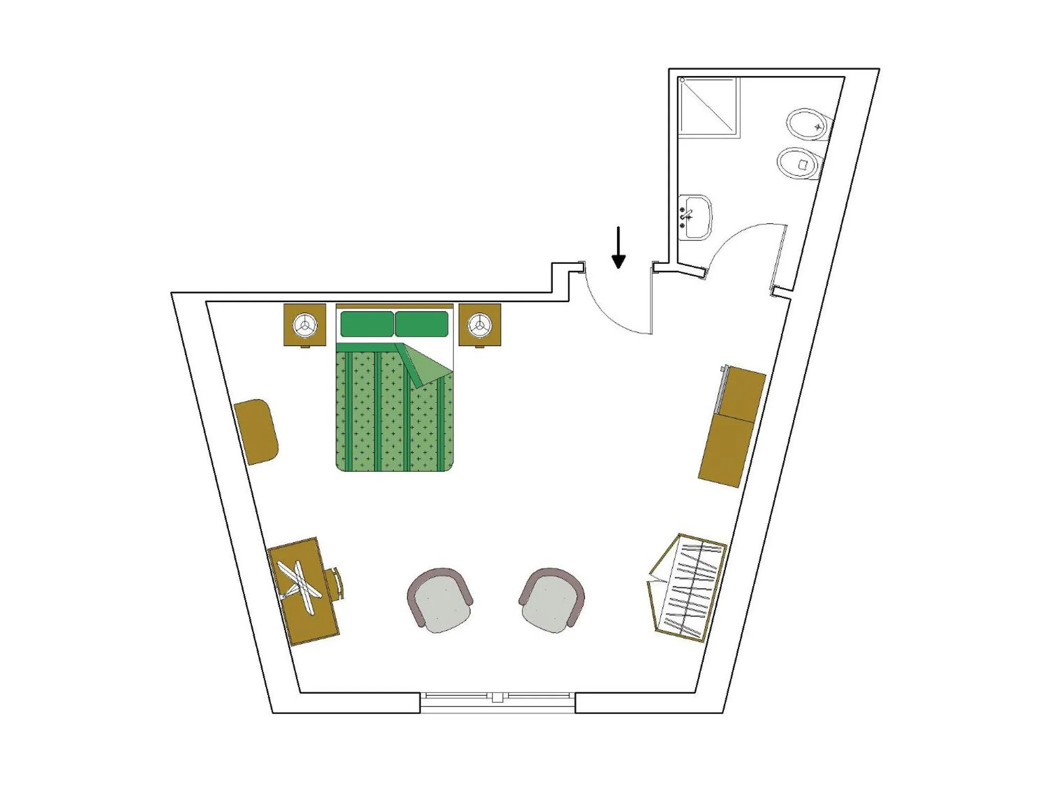 Floor plan in Hotel Elbele Garnì