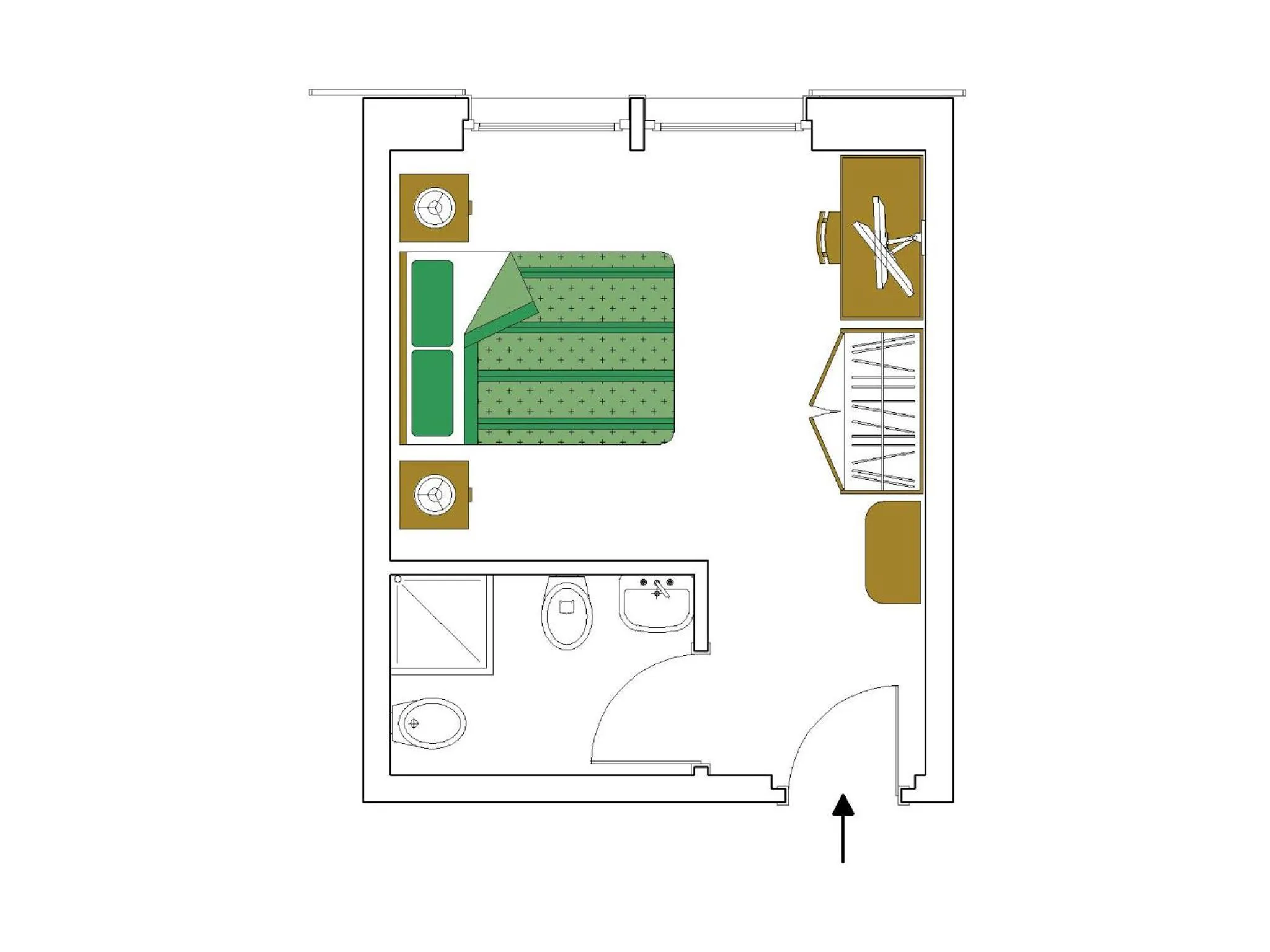 Floor plan in Hotel Elbele Garnì