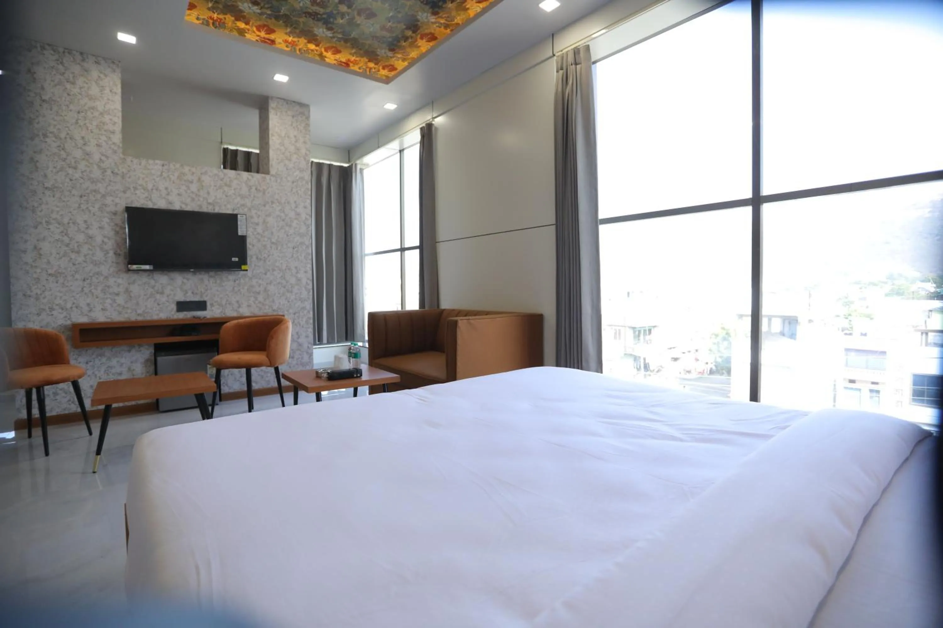 Bed in Hotel Pride Of Chittor