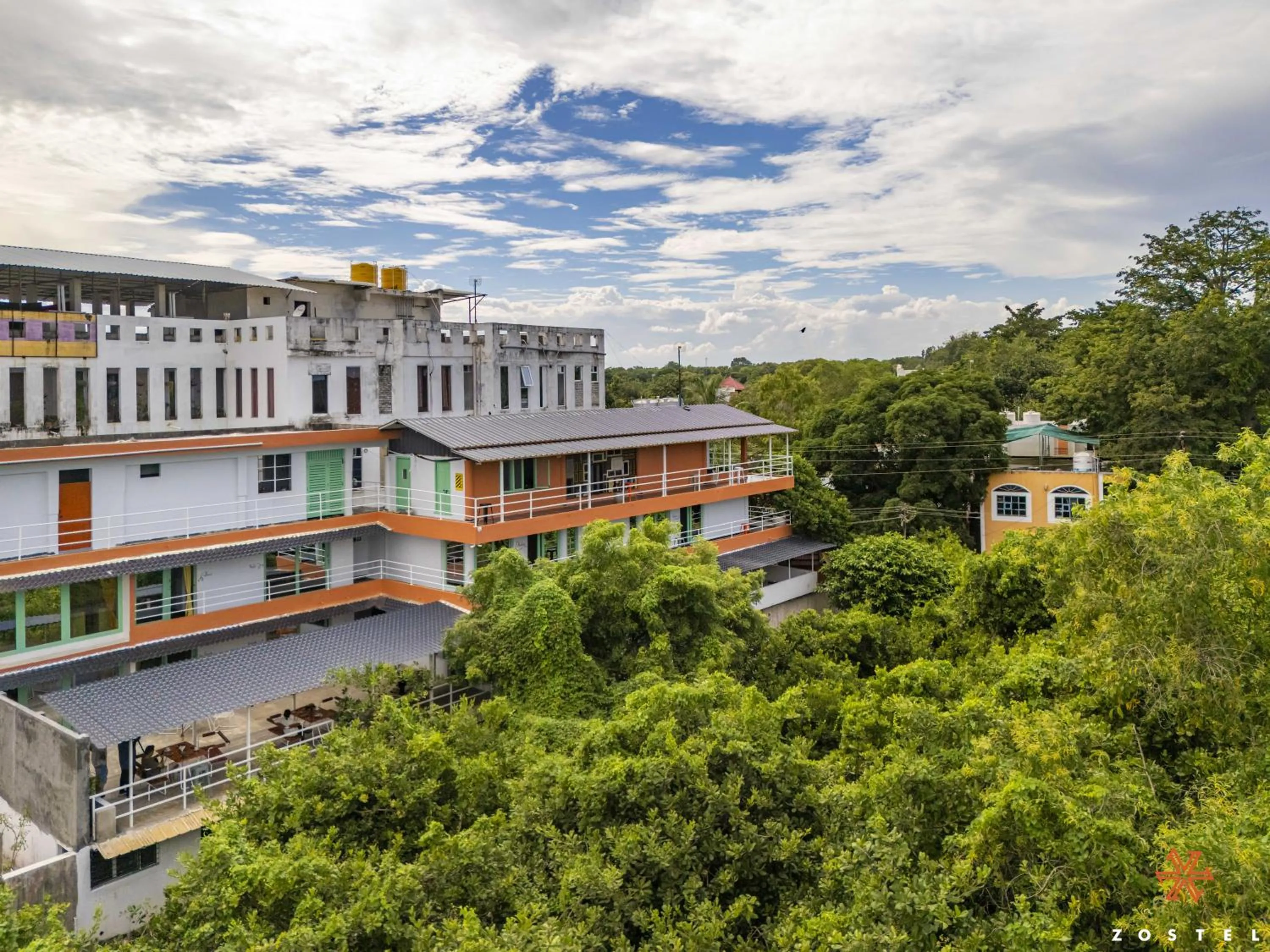 Property building in Zostel Pondicherry, Auroville Road