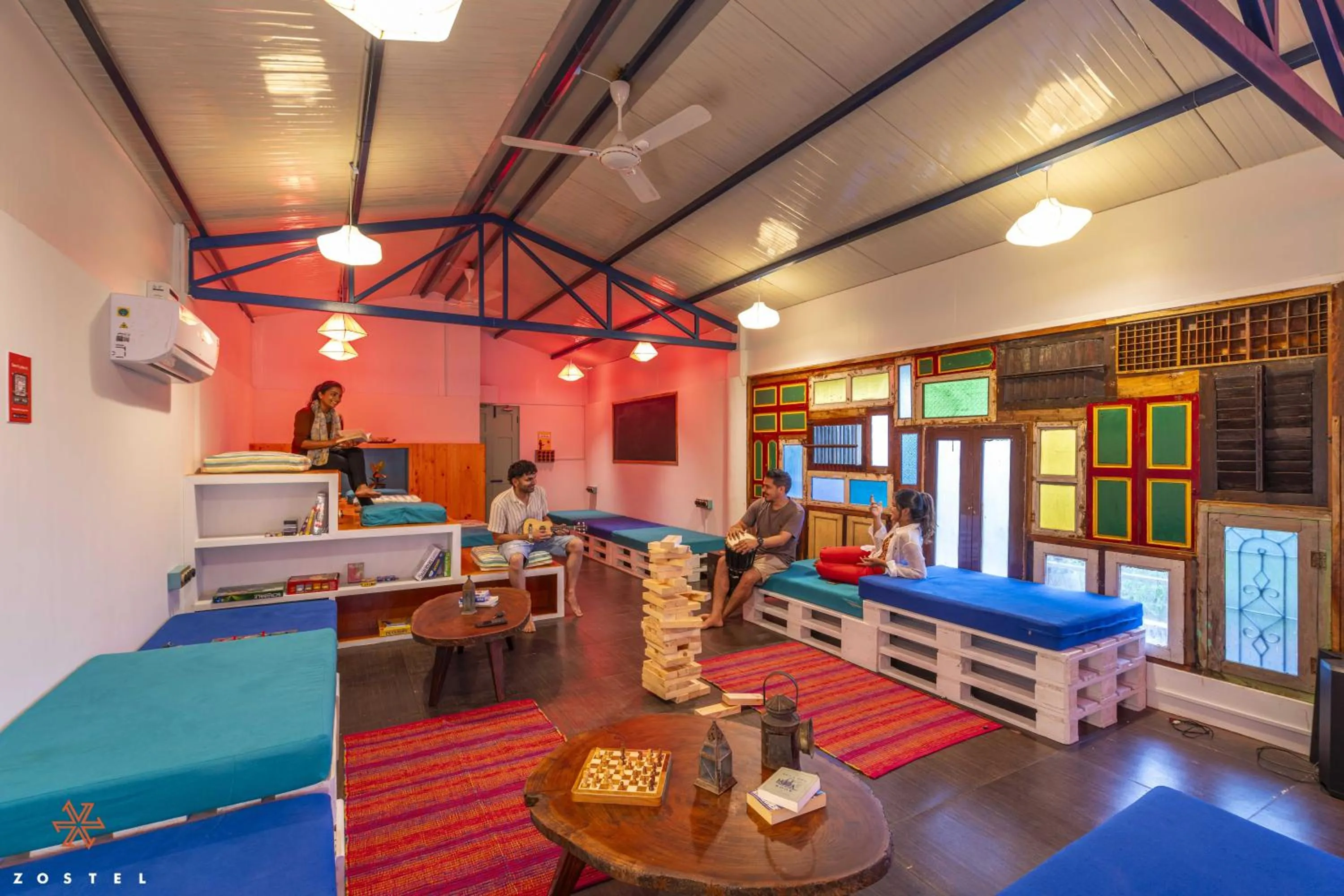 Photo of the whole room, Bed in Zostel Pondicherry, Auroville Road