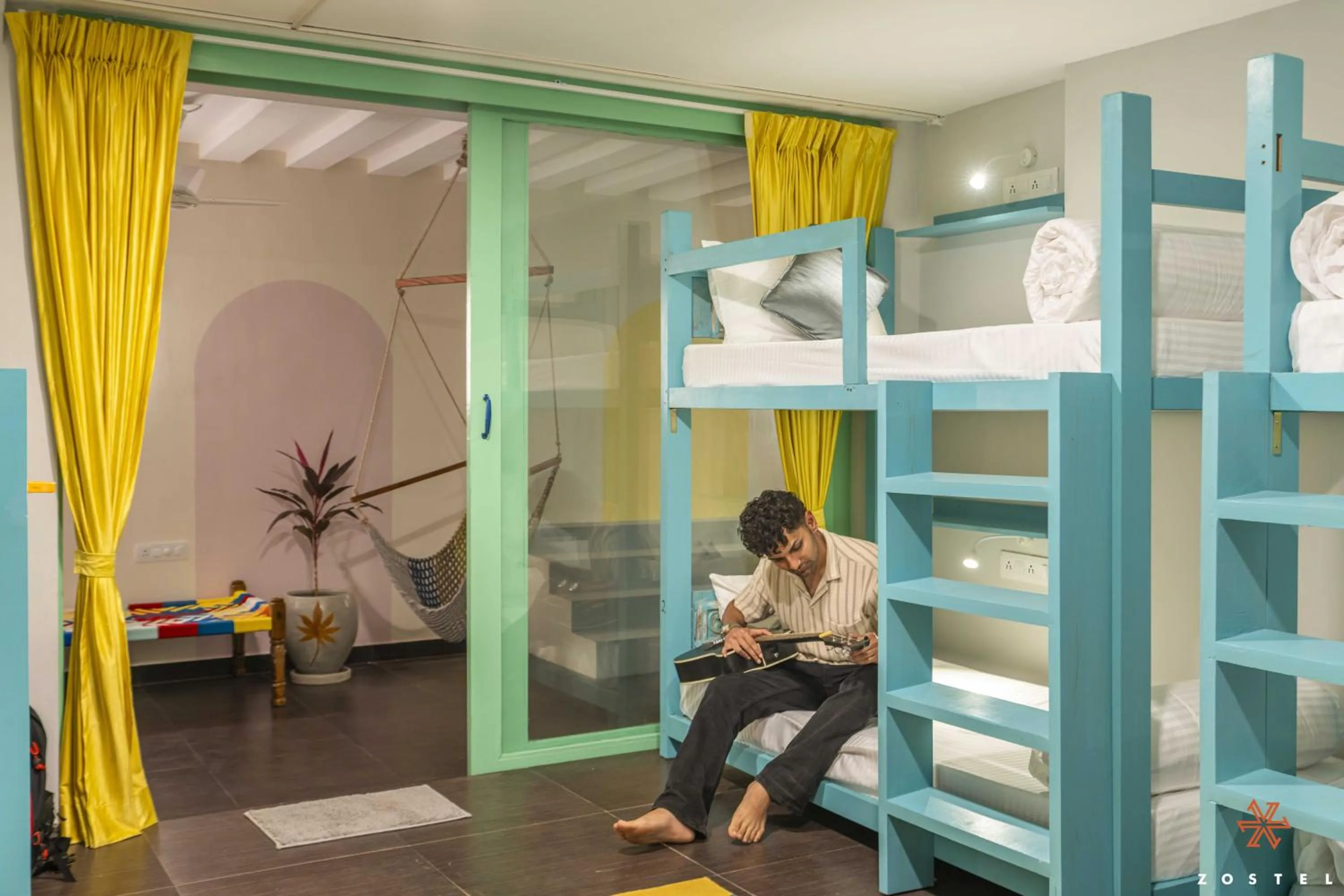 Photo of the whole room, Bed in Zostel Pondicherry, Auroville Road