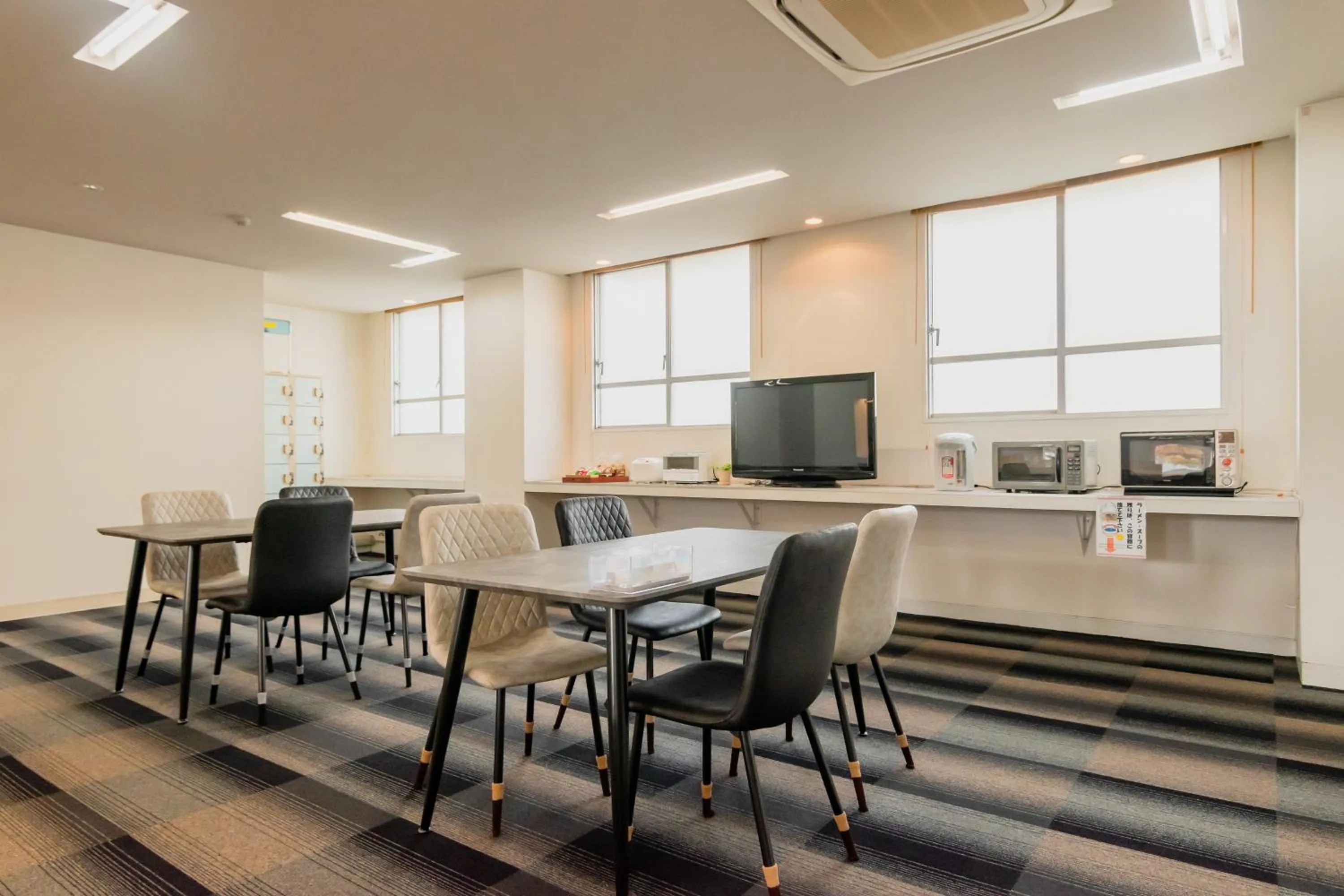 Dining area in Fukuoka Share Hotel