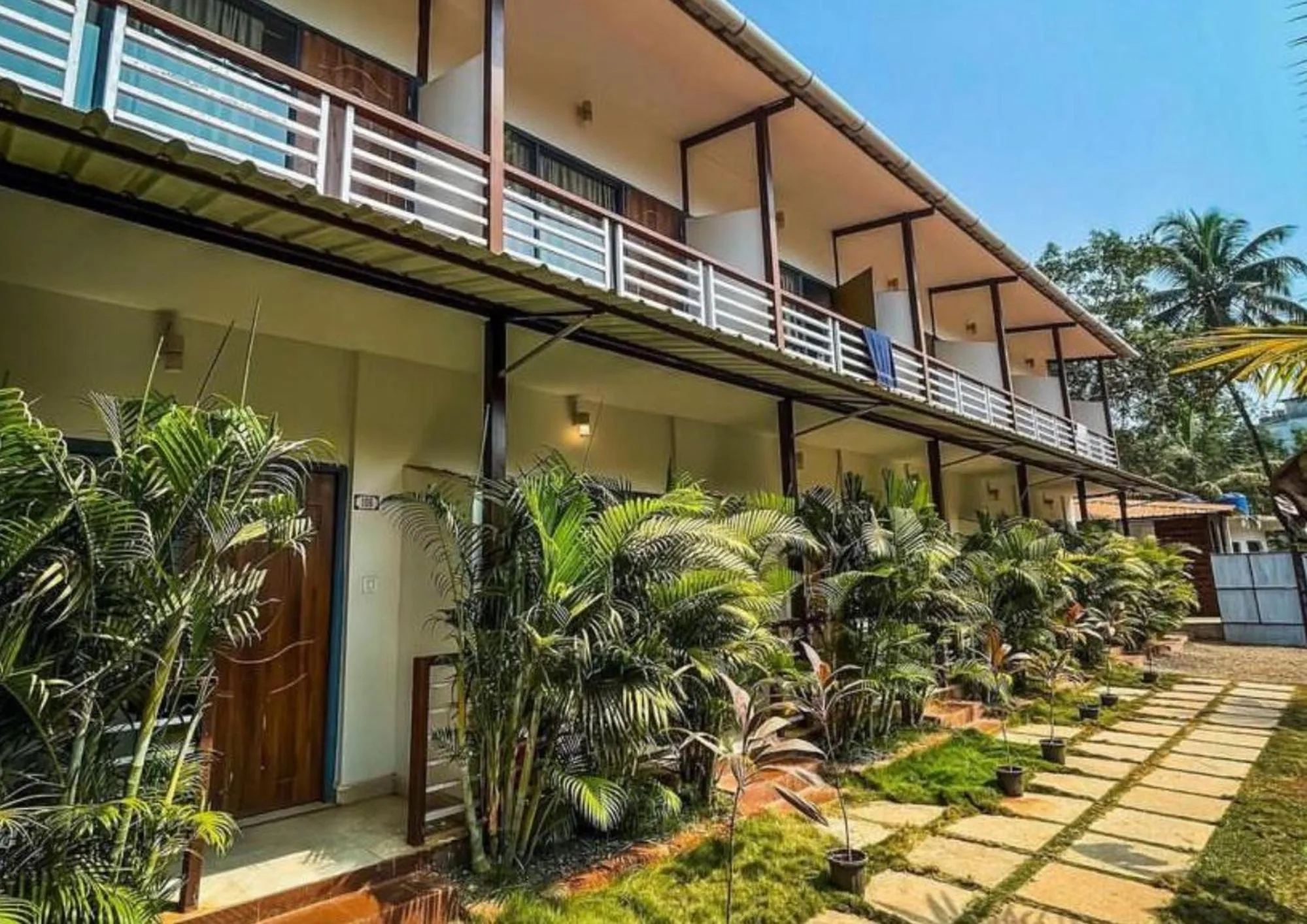 Property building in YogiTree Beach Resort & Cafe - 100m from Morjim Beach