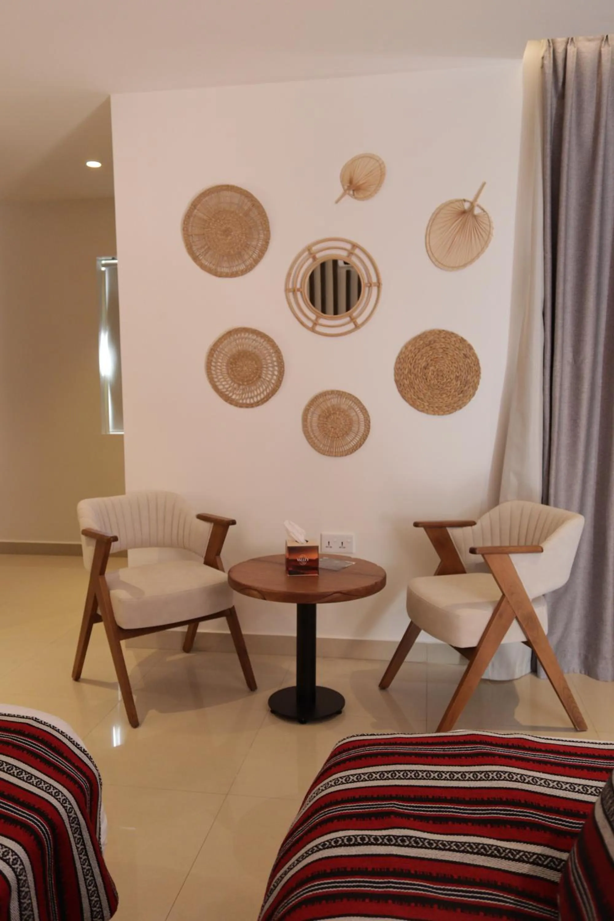 Seating area, Bed in Valley Resort