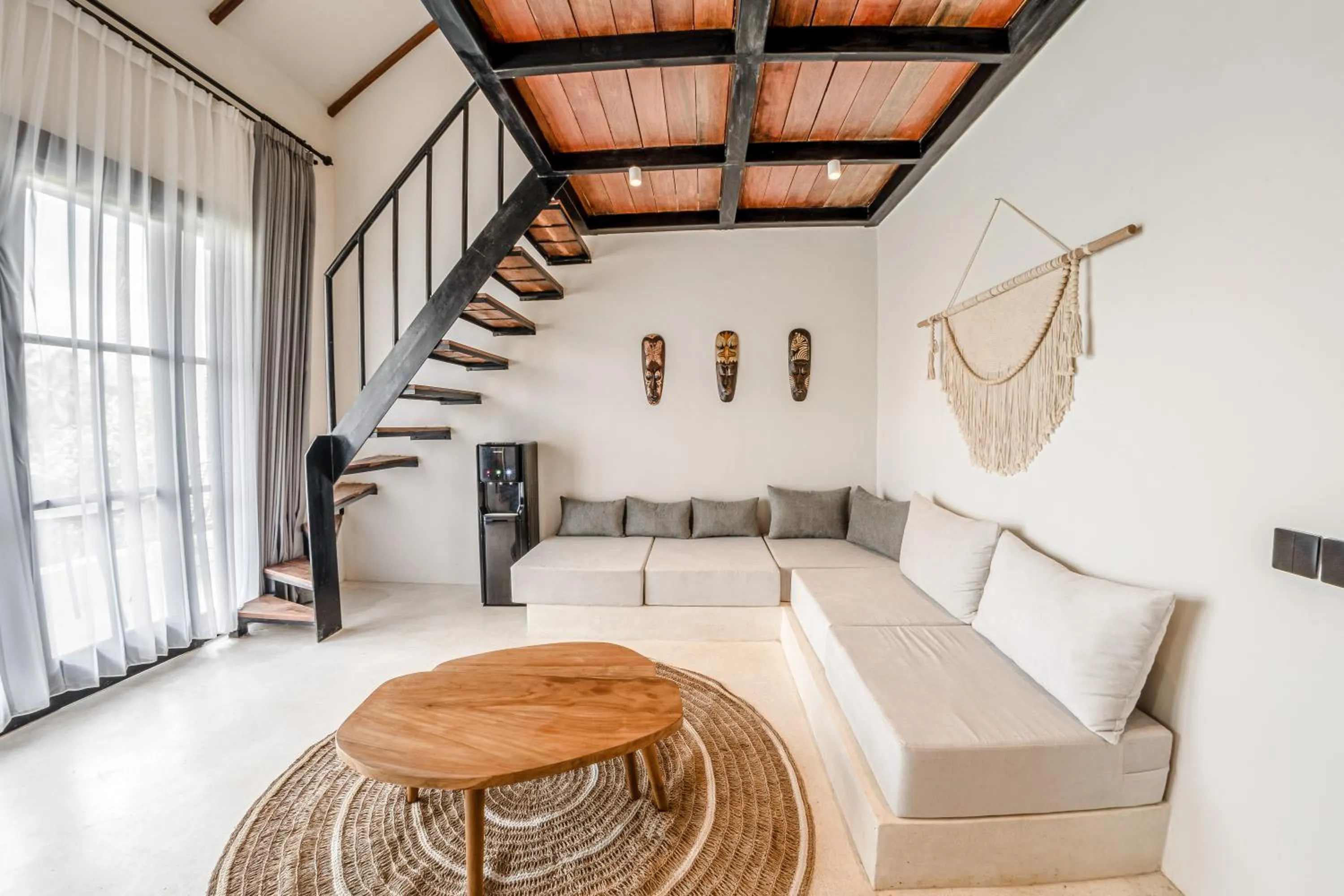 Living room in Sarang Apartments by EVDEkimi - Rice field escape with Yoga lounge, Lush garden - Long stay extras