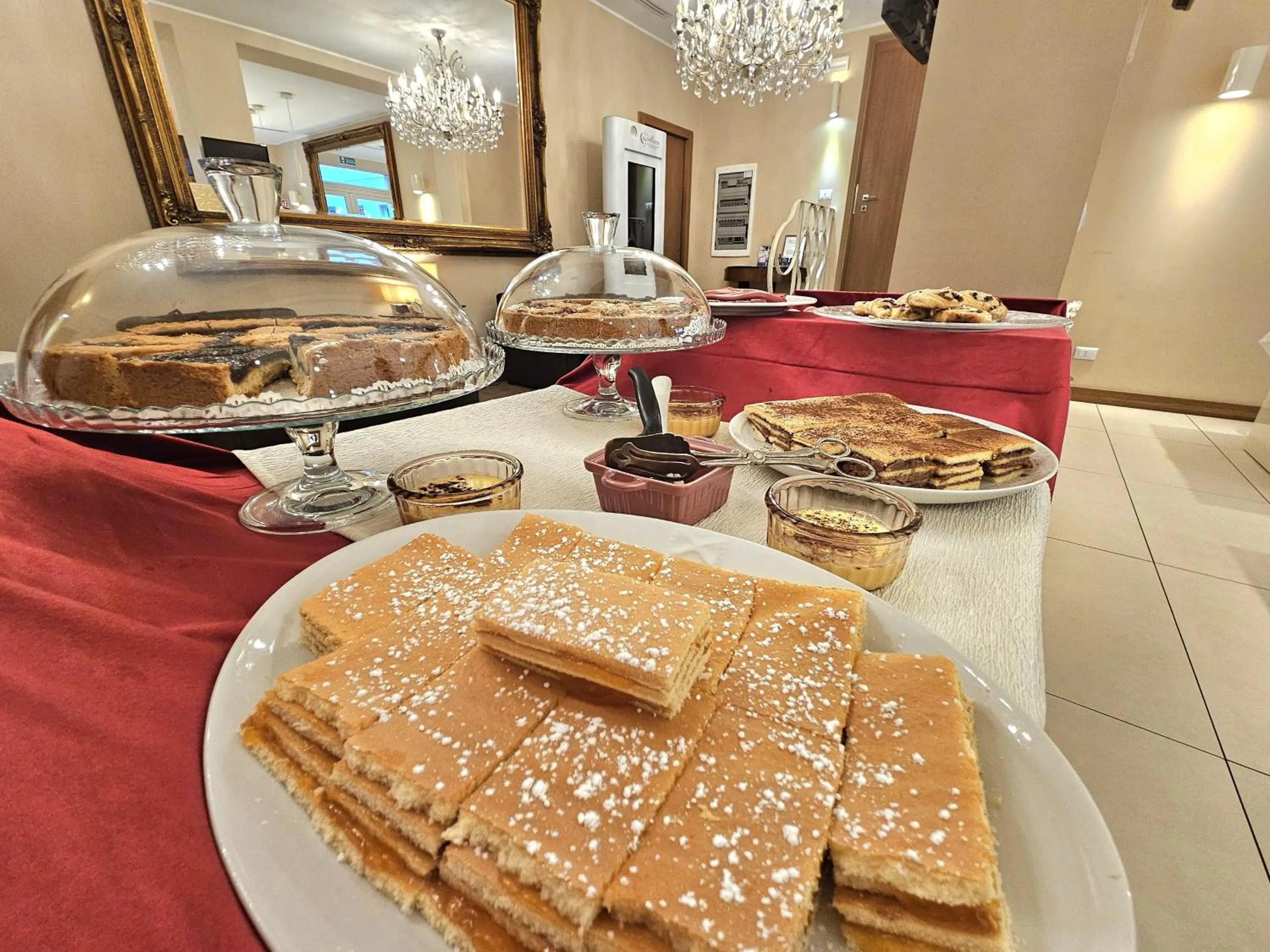 Buffet breakfast in La Castellana Loft Hotel