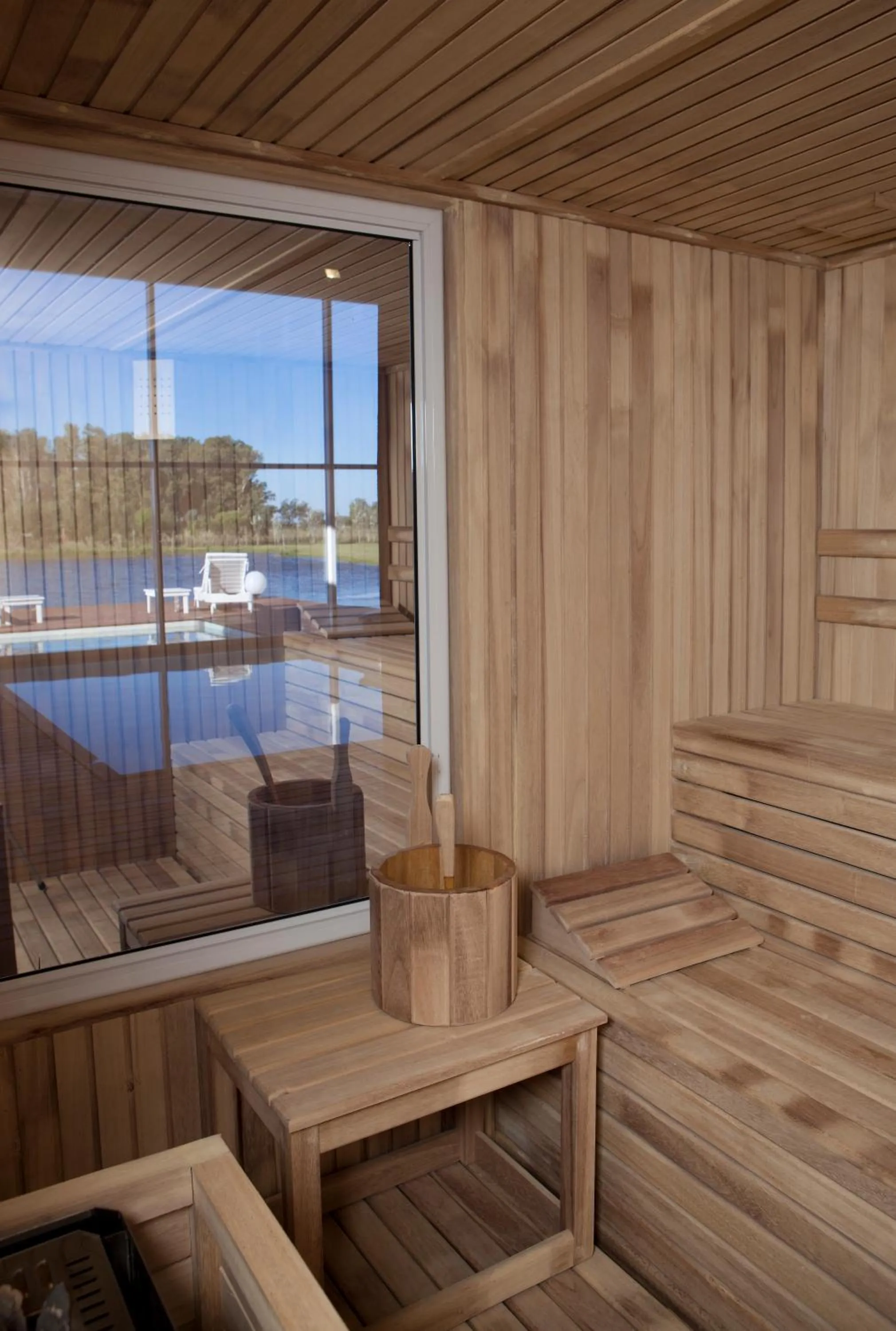 Sauna in Pampas de Areco Resort de Campo & Spa