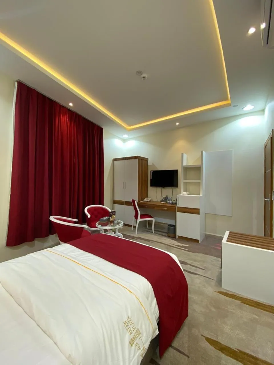 Bed in فندق الفاو بلازا